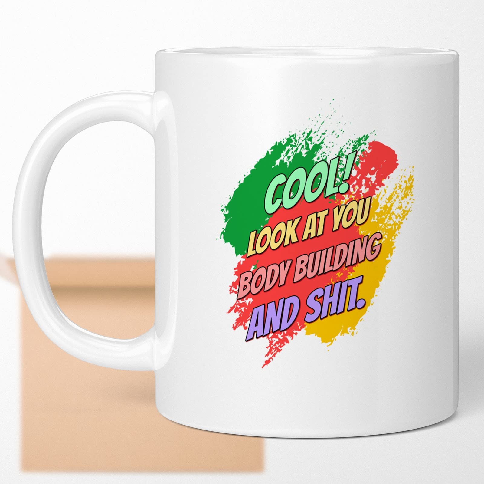 Bodybuilder Coffee Mug - Perfect Gift for Gym Lovers, Fitness Enthusiasts, Boyfriend & Husband - Ideal for Workout Motivation & Post-Gym Recovery