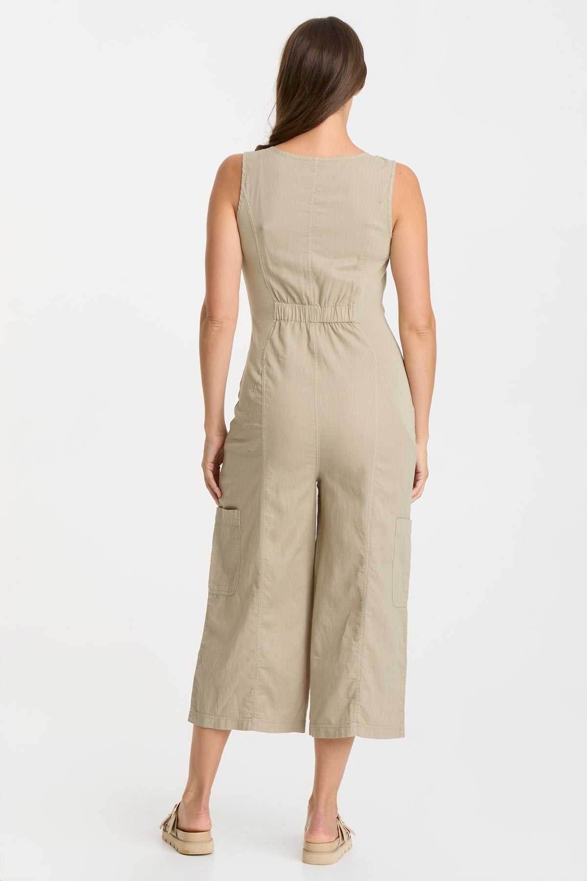 Linen Norris Jumpsuit for Women - Comfortable & Stylish Summer Romper with Pockets | Perfect for Beach, Vacation & Casual Outings