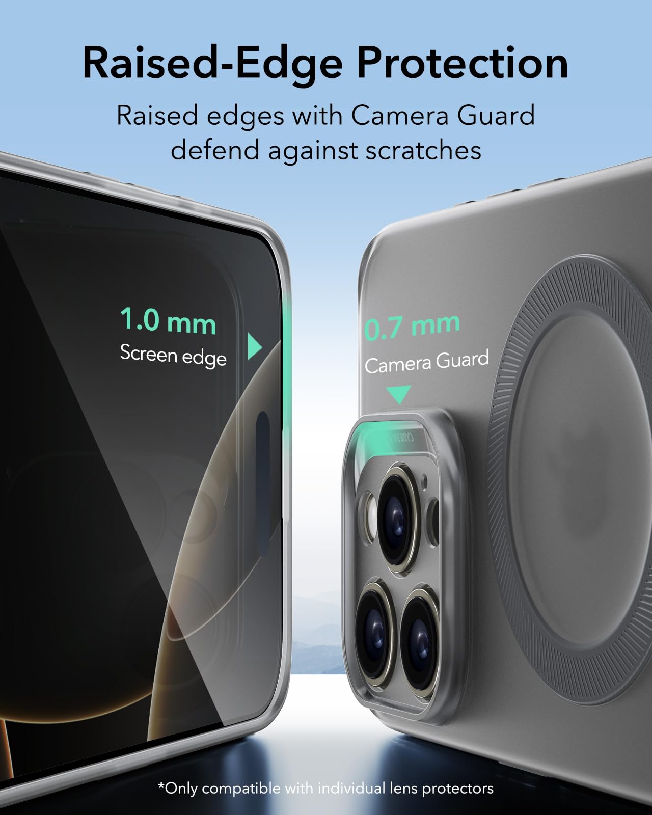 ESR iPhone 16 Pro Max Case with MagSafe - Slim Shockproof Cover with Camera Protection | Anti-Yellowing & Scratch-Resistant Magnetic Phone Case | Perfect for Daily Use, Travel & Outdoor Activities (Zero Series, Frosted Grey)