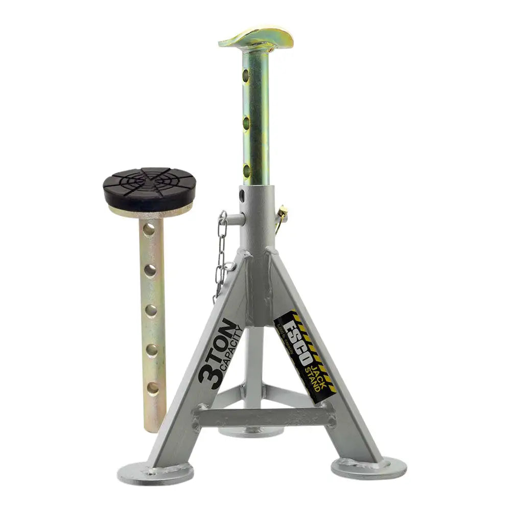 3 Ton Heavy Duty Jack Stands with Axle and Rubber Cushion - Pair (10498K) - Ideal for Vehicle Maintenance, Auto Repair Shops, and DIY Car Lifting Projects