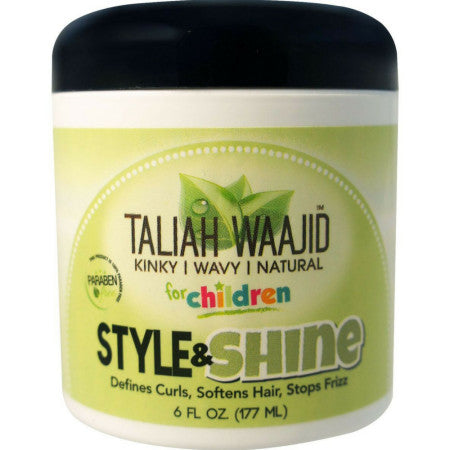 TALIAH WAAJID Style & Shine Curl Enhancing Hair Gel 6 oz - Hydrating & Defining for Natural Curls, Coils & Waves - Perfect for Wash & Go, Twist Outs & Braid Outs