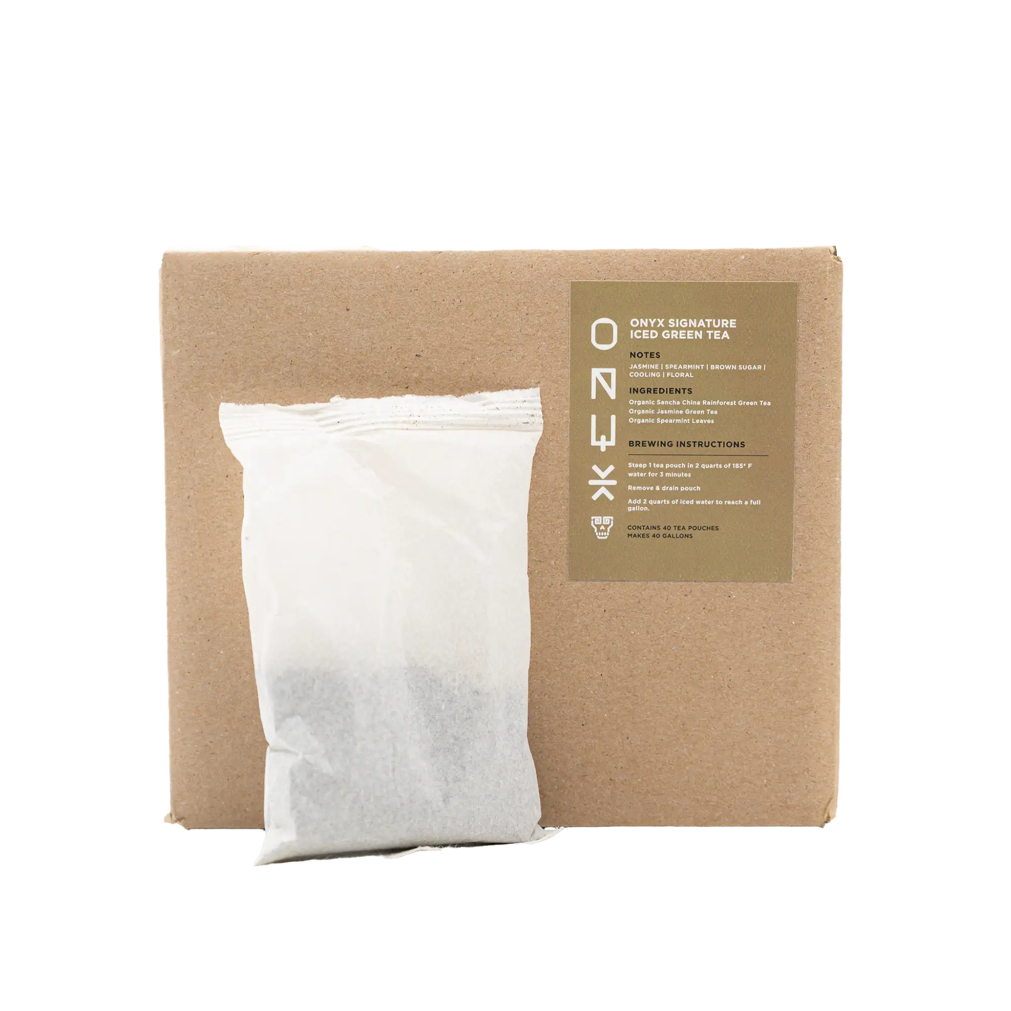 Premium Onyx Signature Iced Green Tea - Refreshing Cold Brew Loose Leaf Tea for Summer | Perfect for Iced Tea Lovers, Home Brewing & Outdoor Picnics