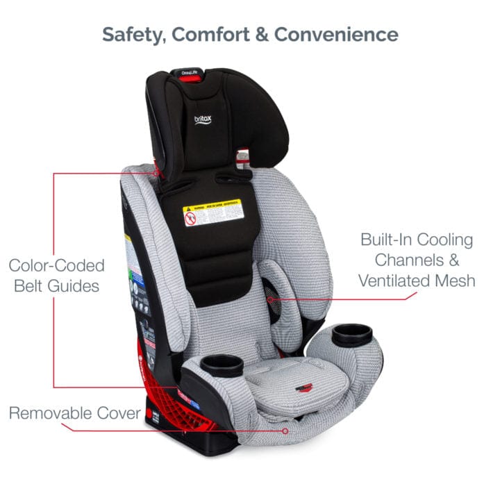Britax One4Life Clicktight All-in-One Convertible Car Seat for Infants to Toddlers - Safe & Comfortable for Extended Rear-Facing & Forward-Facing - Perfect for Family Travel & Daily Commutes
