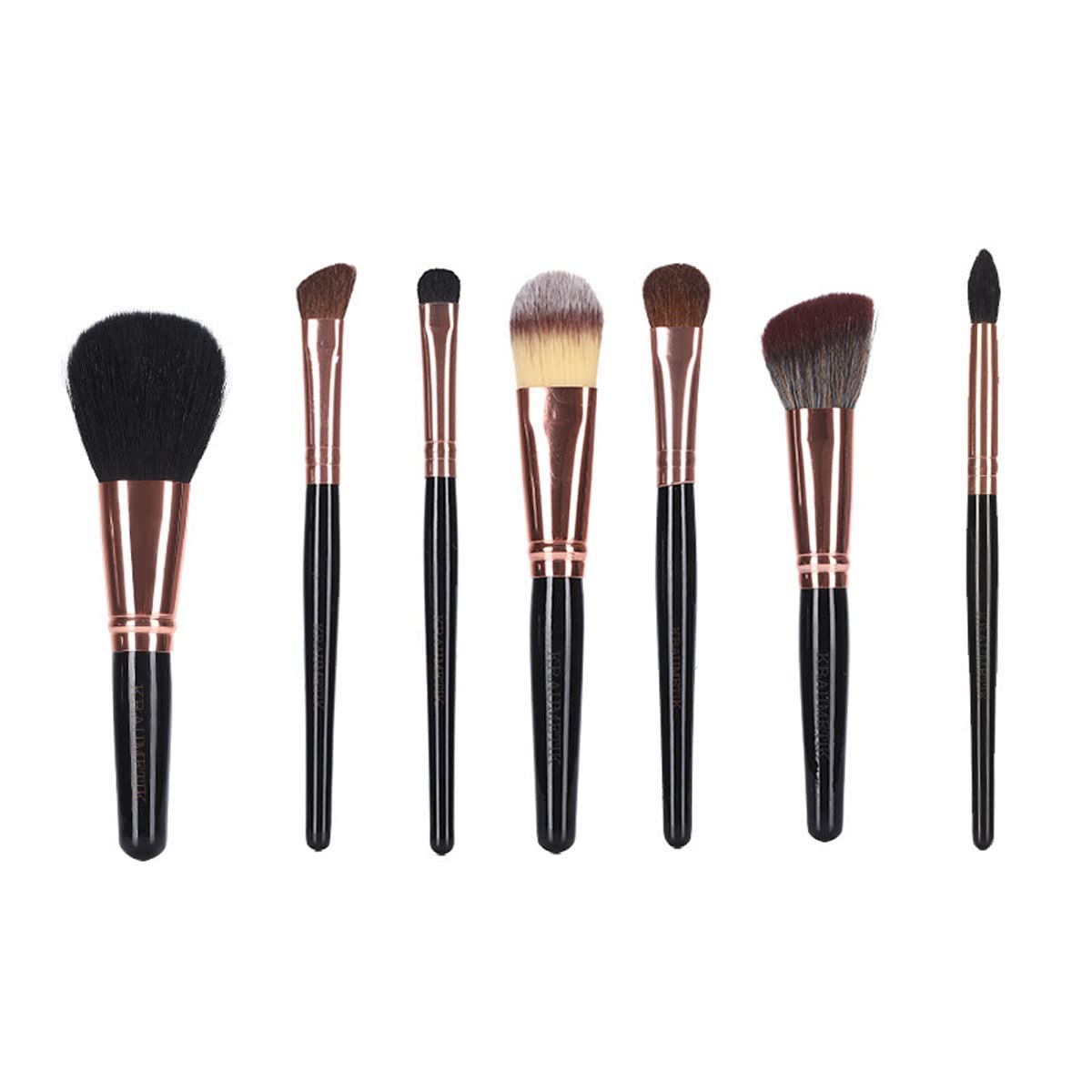 7Pcs Soft Hair Makeup Brush Set - Professional Eye Shadow, Blush & Loose Powder Brushes | Perfect for Beginners & Makeup Artists | Ideal for Daily Makeup, Contouring & Beauty Looks