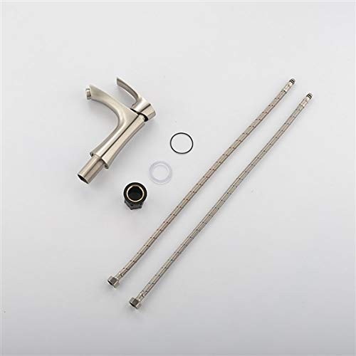 Trento Single Handle Bathroom Sink Faucet with Hot and Cold Water Mixer - Perfect for Modern Bathrooms, Powder Rooms, and Guest Baths