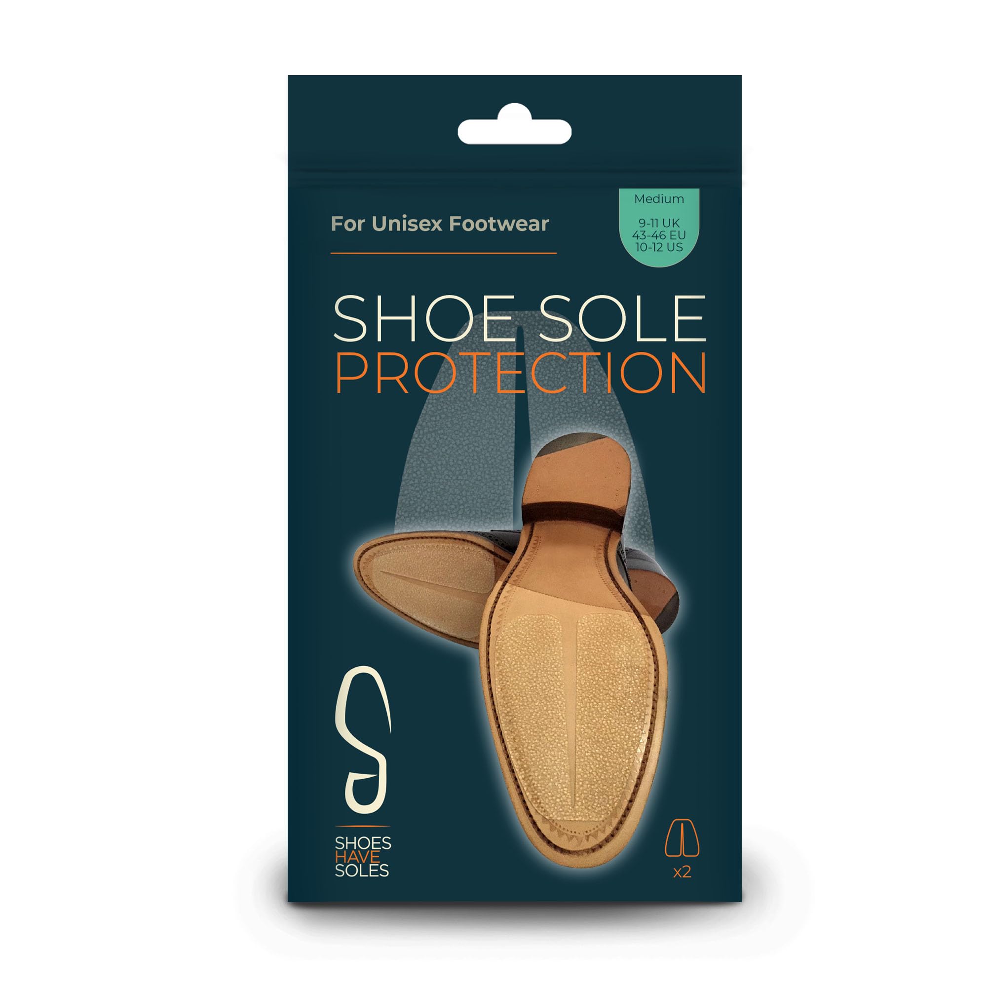 Anti-Slip Transparent Sole Protectors for Men & Women - Non-Slip Shoe Grips (US 10-12/EU 43-46) - Durable Shoe Sole Protection Pads to Prevent Wear & Save Money - Perfect for Work, Sports & Everyday Use