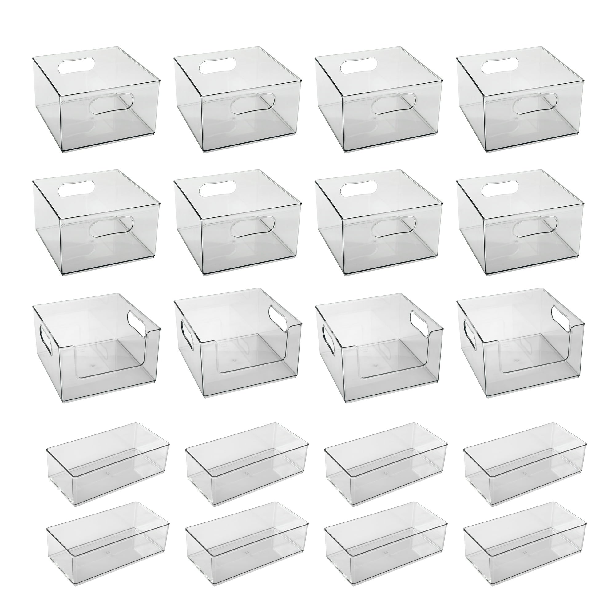 The Home Edit 20-Piece Storage Container Set - Space Saving Organizer for Pantry, Kitchen & Closet - BPA-Free Plastic Bins with Lids for Food, Toys & Home Organization