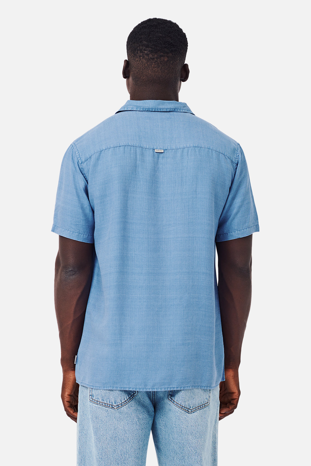 The La Vista Short Sleeve Shirt for Men - Premium Indigo Cotton Casual Wear - Perfect for Summer Outings & Beach Vacations