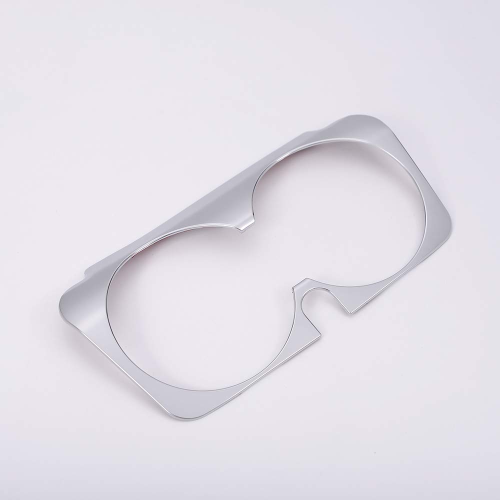 LLKUANG ABS Matte Center Console Cup Holder Frame Trim for Mercedes Benz E Class W205, C Class W213, GLC Class X253 (2015-2019) - Upgrade Interior Accessory for Car Organization & Stylish Protection