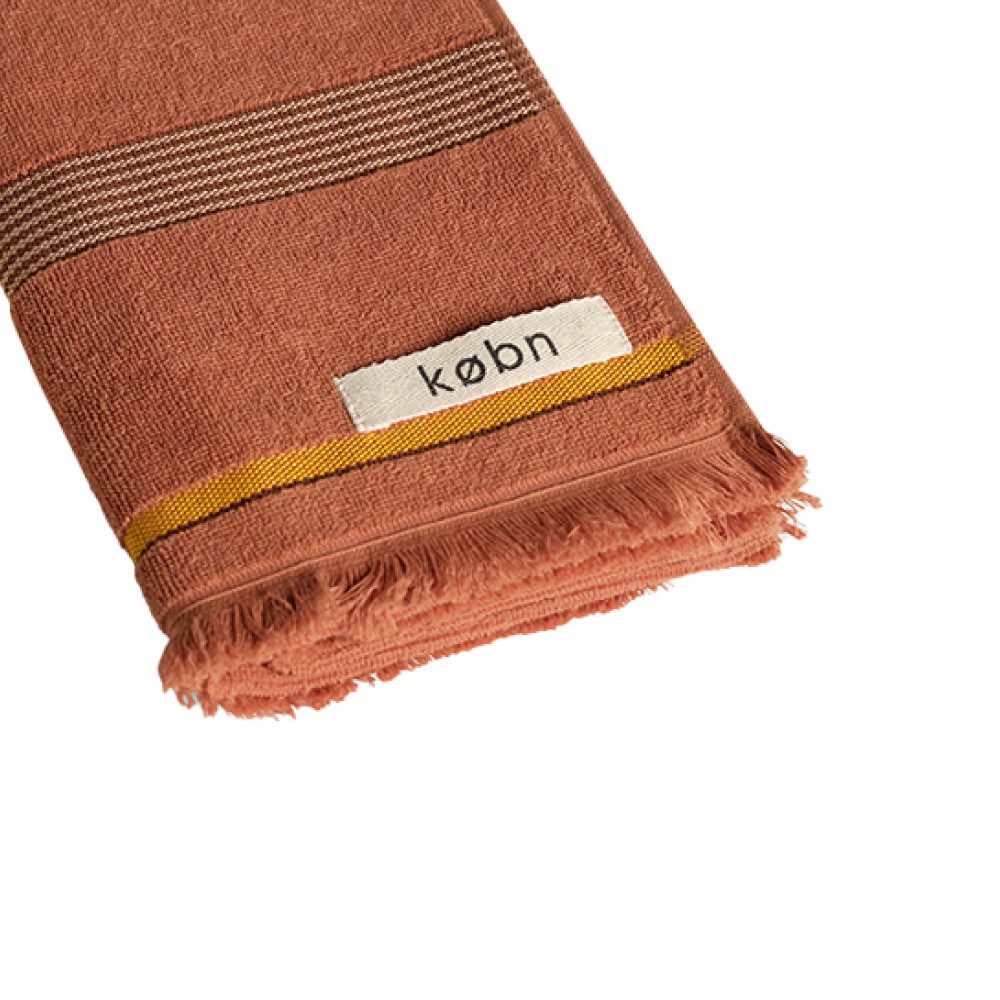 KOBN Premium Hand Towel - Soft, Absorbent & Quick-Drying - Perfect for Kitchen, Bathroom & Gym Use - Tamarillo Color