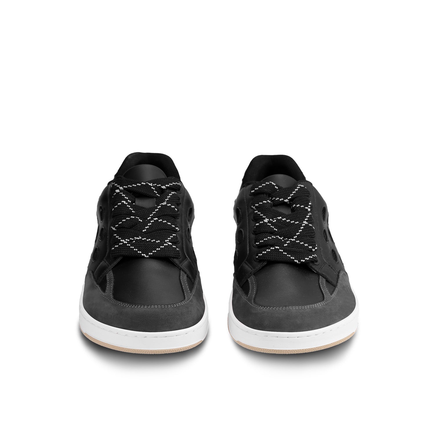 Barefoot Sneakers for Women & Men - Barebarics Fusion Minimalist Shoes in Black & White | Lightweight & Flexible for Running, Walking & Gym Workouts [CLEARANCE]