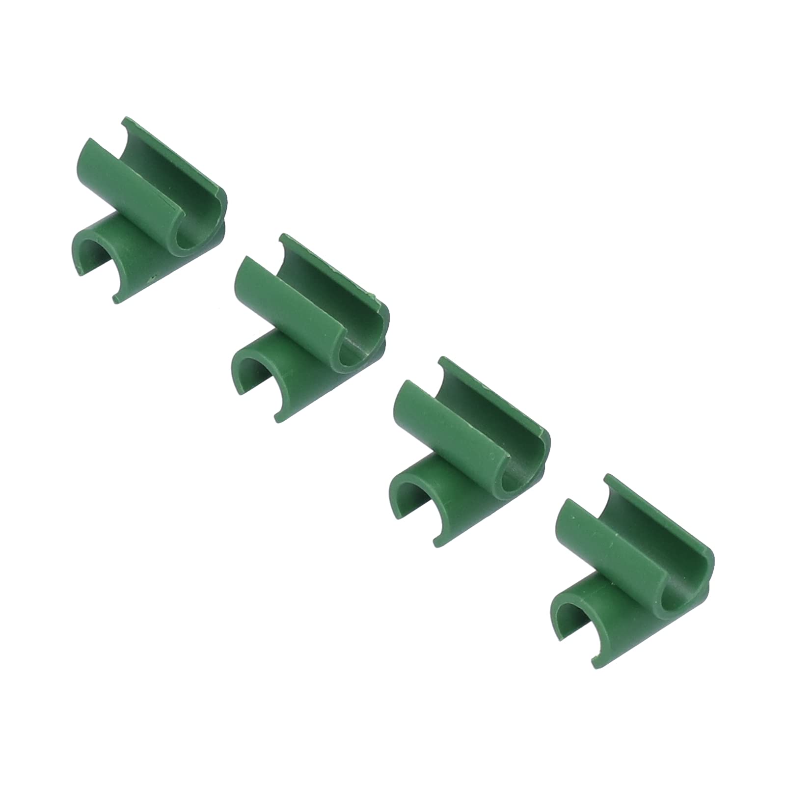 100Pcs Garden Clamps for Plants - Heavy Duty Plastic Buckle Clips for 8mm Pipes, Gardening Supplies for Agriculture, Greenhouse & Outdoor Use