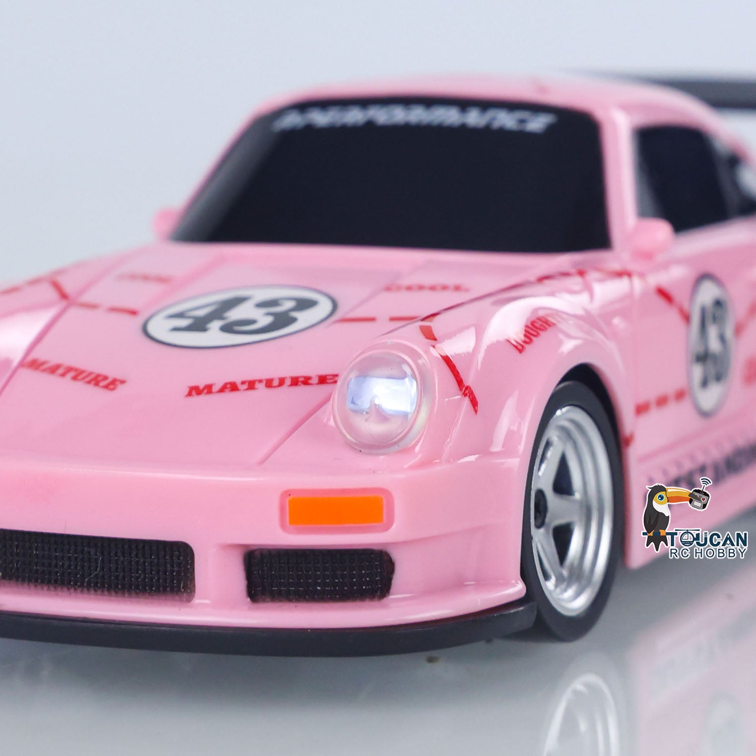 1/43 2.4G RC Drift Car - High Speed 15KM/H 4WD Mini Racing Vehicle with Battery & LED Lights - Ready-to-Run RTR Toy for Kids - Perfect for Indoor Racing, Birthday Gifts & Drift Competitions
