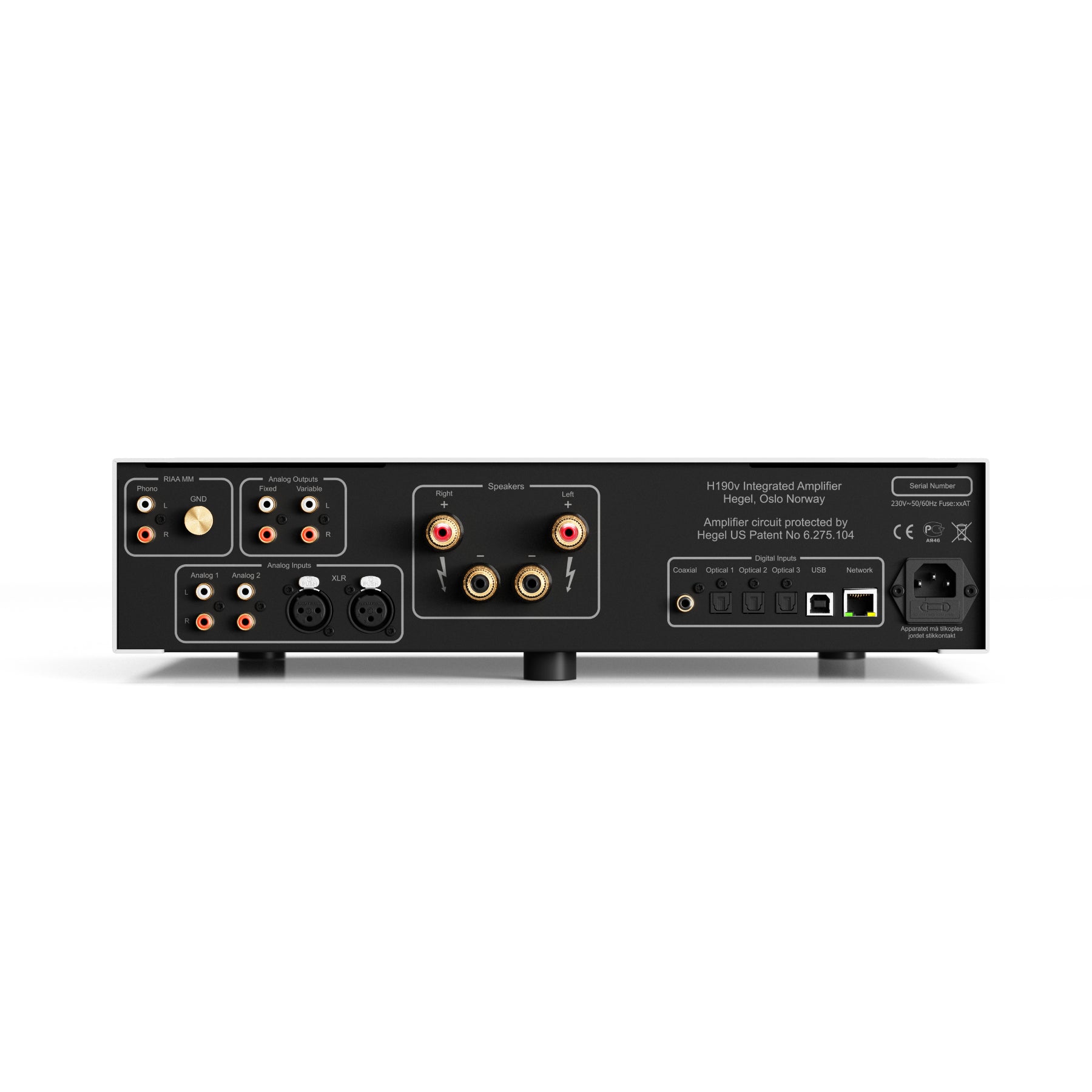HEGEL H190V Integrated Amplifier with Streaming - High-End Audio System for Home Theater & Music Listening