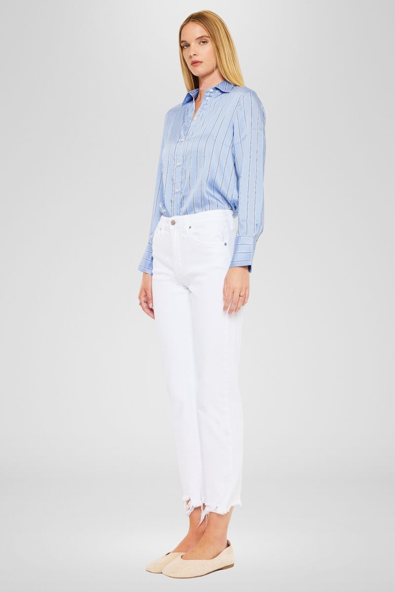 Daniela High Rise Straight Leg Jeans for Women - Slimming Comfort Fit Denim Pants for Casual Wear & Everyday Outfits