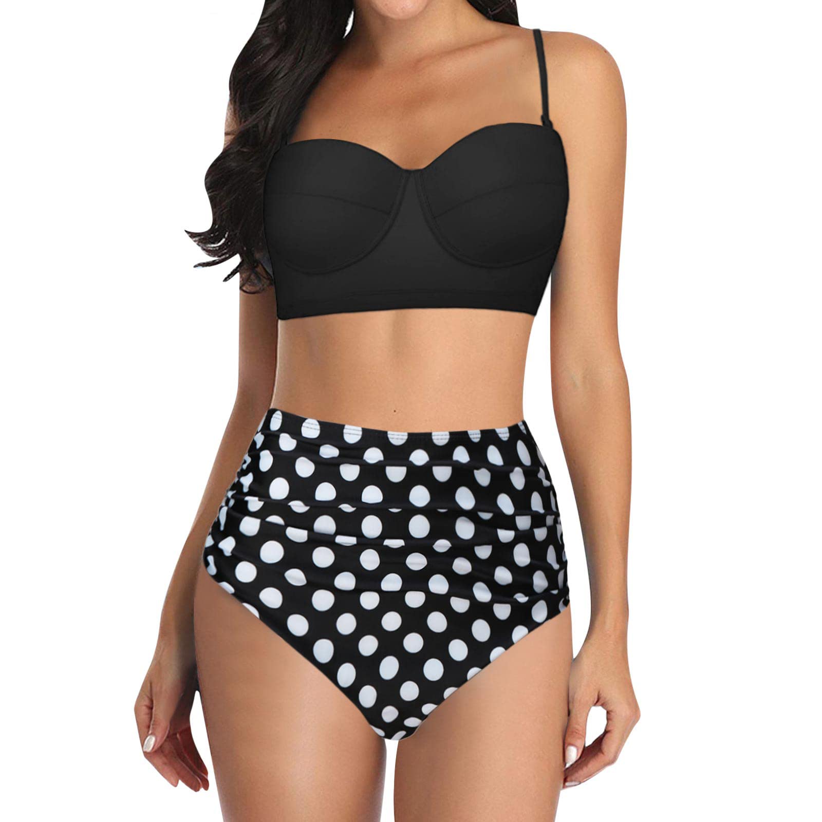 Push Up Bikini Set - High Waisted Swimwear for Women