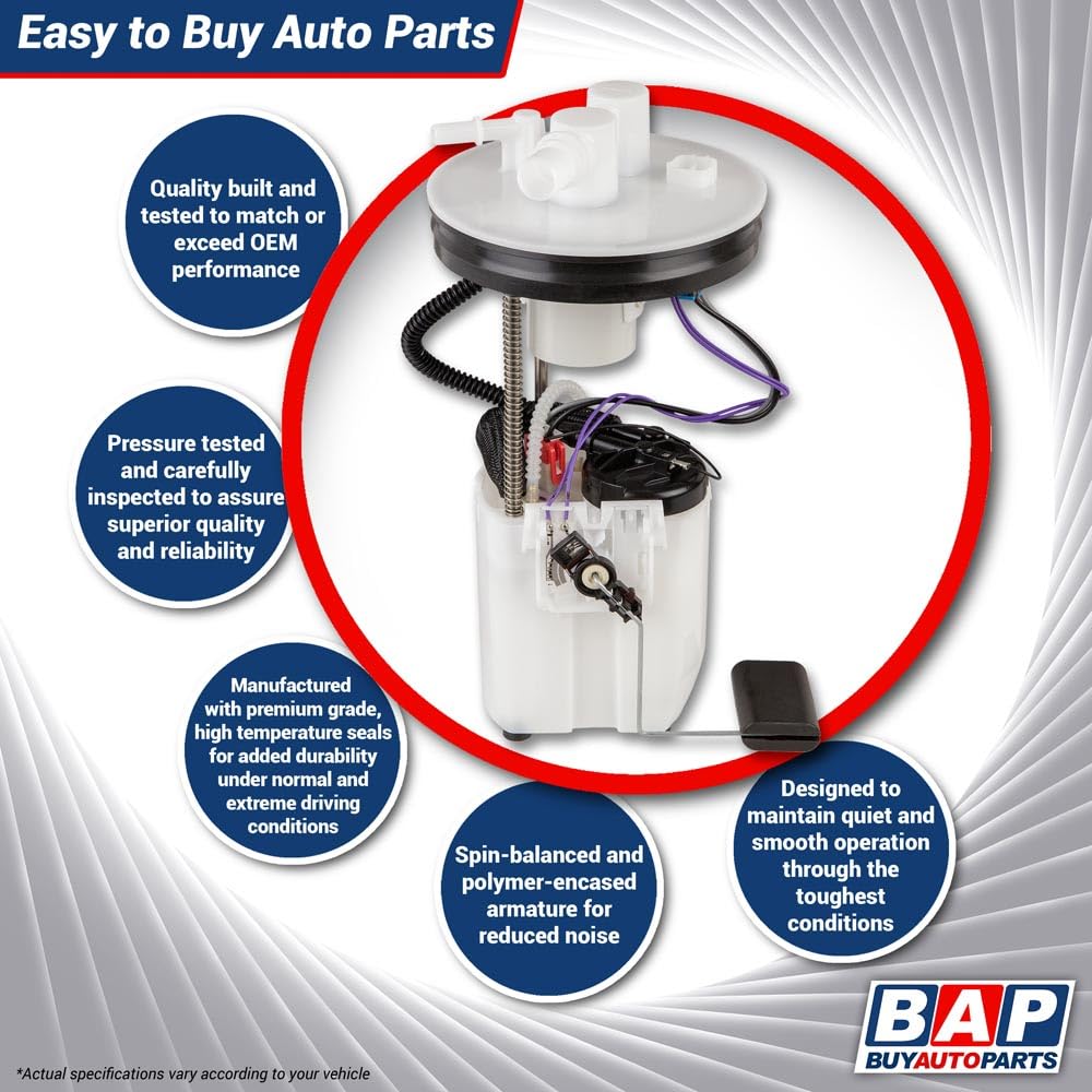 Chrysler 300 Dodge Magnum Charger Challenger Fuel Pump Assembly Replacement 36-01625AN - High Performance Fuel Delivery System for Smooth Engine Operation - Perfect for Highway Driving & Daily Commutes