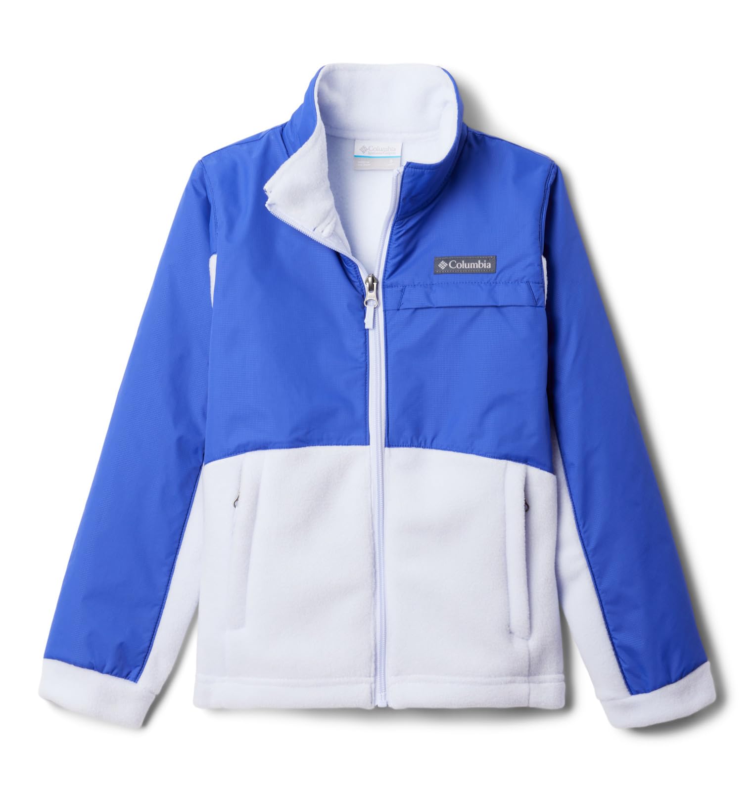 Columbia Girls' Benton Springs IV Overlay Fleece Jacket - Warm & Cozy Winter Outerwear for Kids - Perfect for School, Playdates & Outdoor Adventures