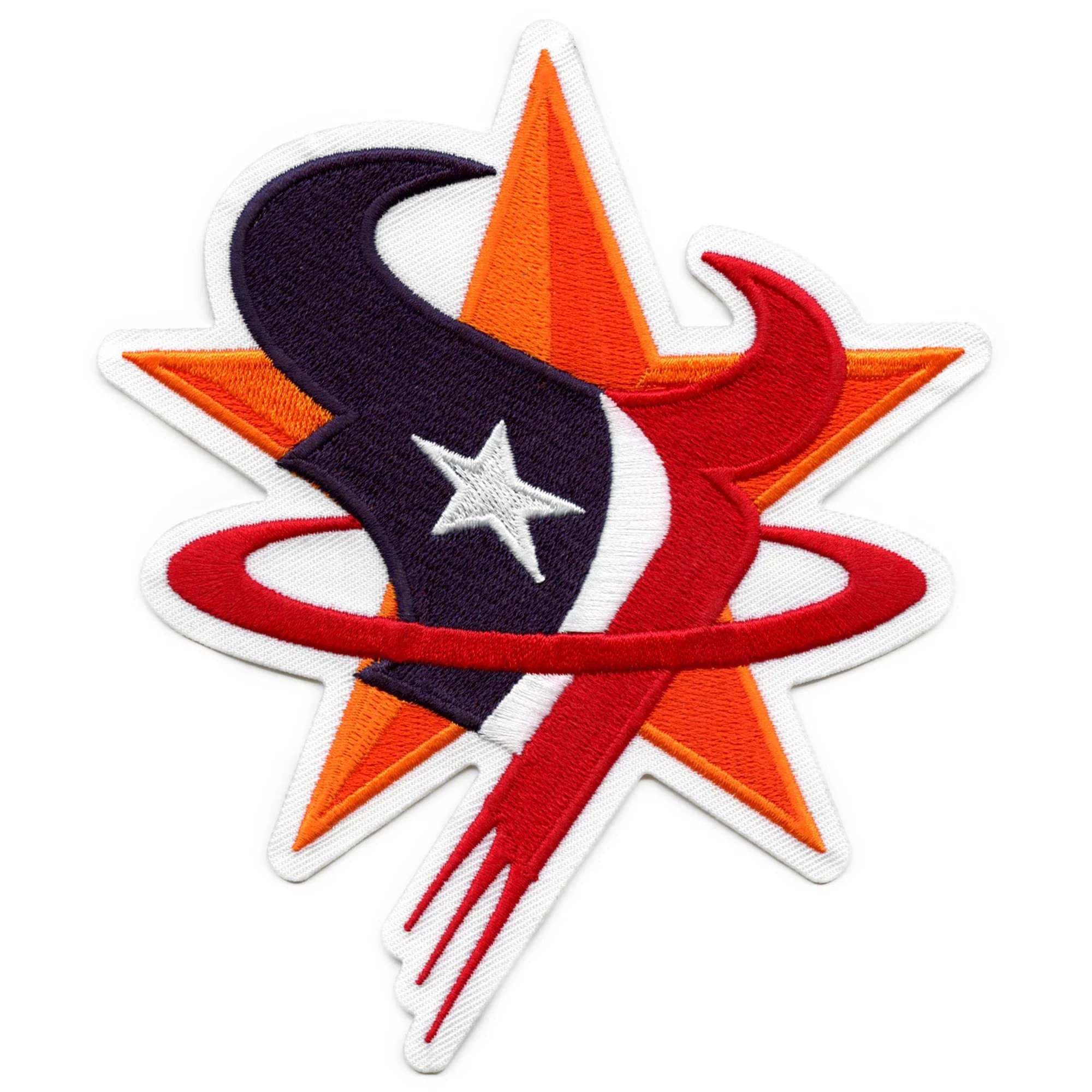 Houston Sports Parody Trio Patch - Texas Team Iron On Embroidered Large Applique for Jackets, Hats & Bags - Perfect for Fans, DIY Crafts & Costume Design