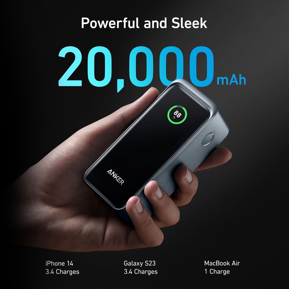 Anker Prime 20K 200W Portable Charger - Ultra Fast Charging Power Bank for iPhone, Android, Laptop - Perfect for Travel, Camping & Emergency Power Backup