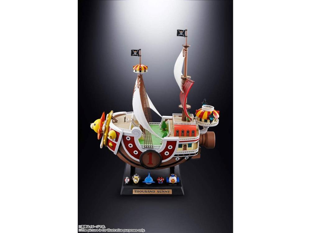 Bandai Chogokin Thousand Sunny One Piece Ship Model - Premium Collectible Anime Figure for Fans | Perfect for Display, Gifts, and Anime Collections
