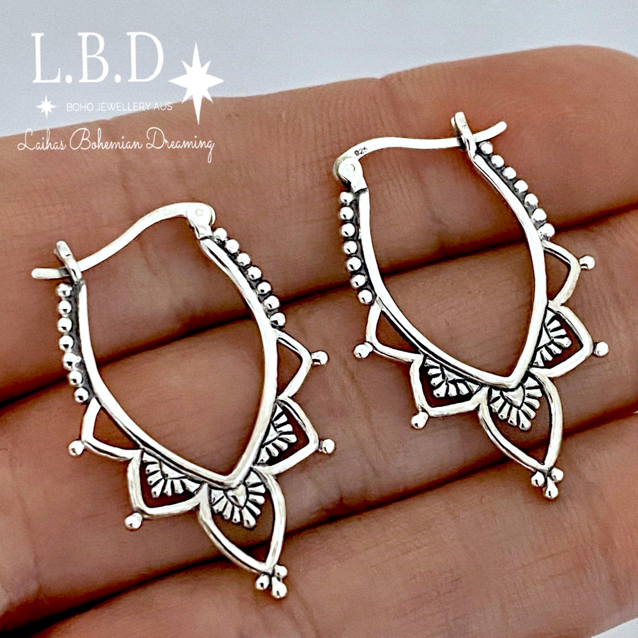 Laihas Prestige Enlighten Me Boho Hoop Earrings - Stylish Bohemian Jewelry for Women | Perfect for Festivals, Parties & Everyday Wear