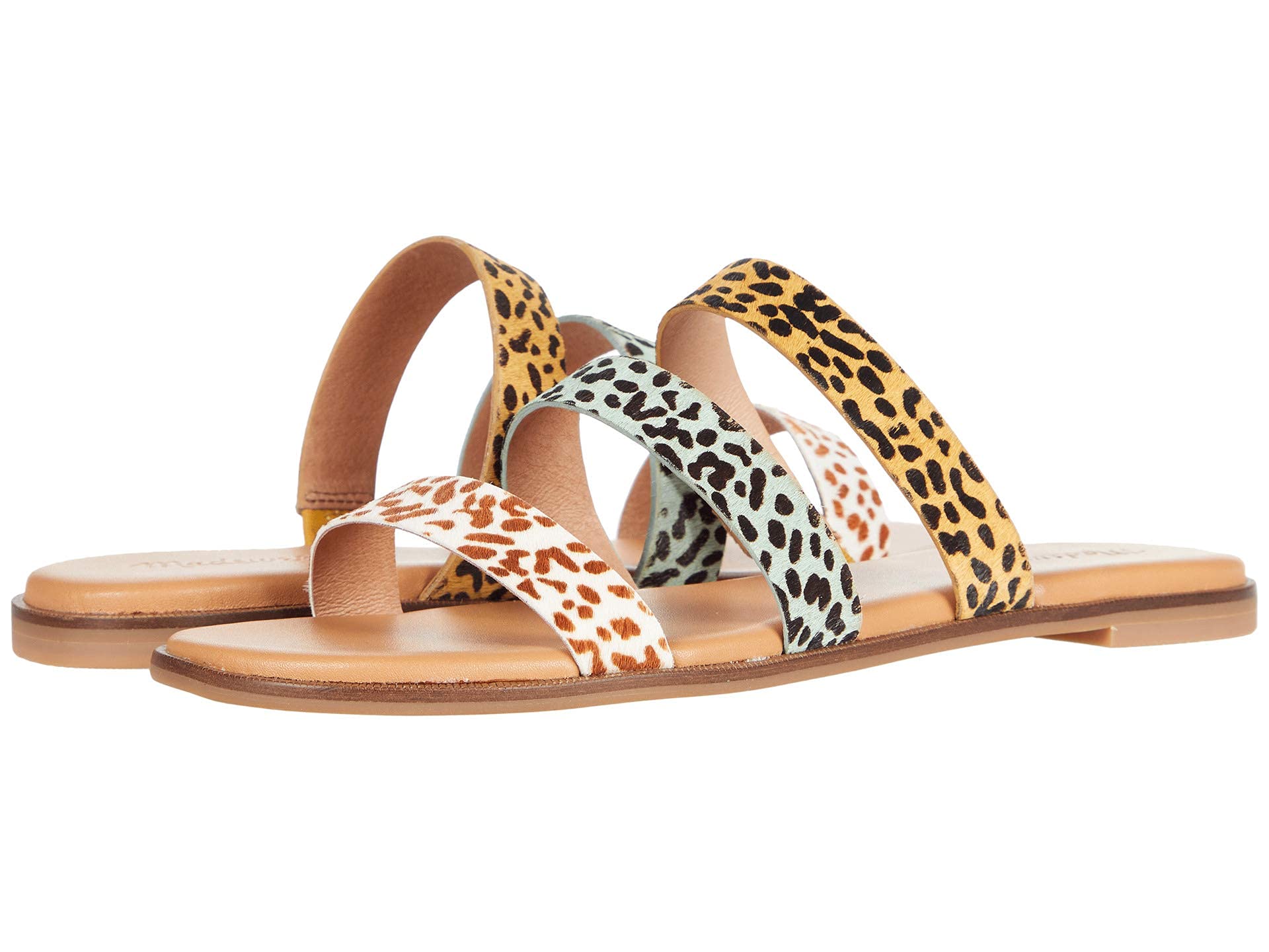 Madewell Ilana Slide Sandal - Women's Calf Hair House Slippers for Comfort & Style | Perfect for Lounging at Home, Beach Trips & Summer Outings
