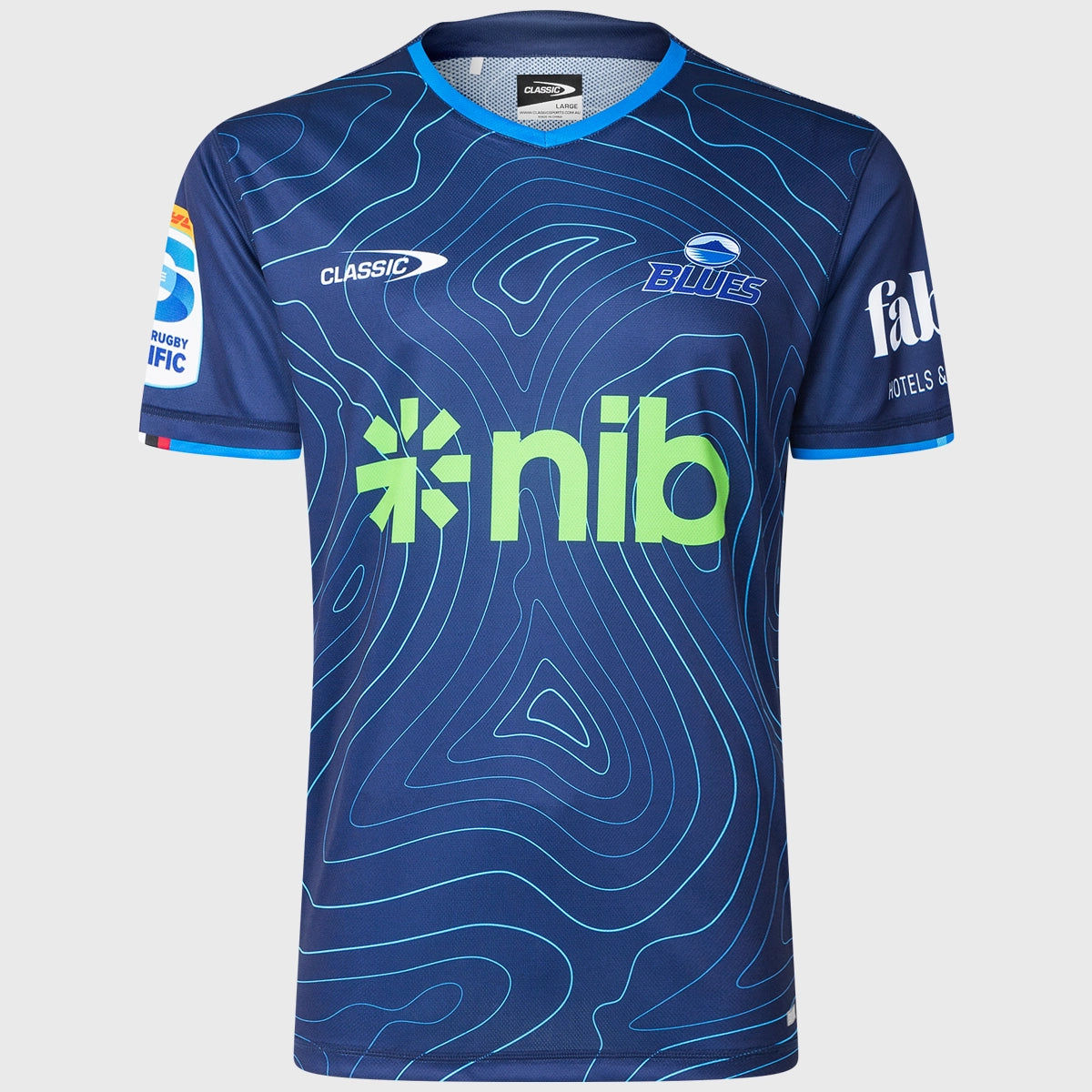2025 Classic Blues Super Rugby Training Tee - Navy Blue Performance Shirt for Rugby Practice & Gym Workouts