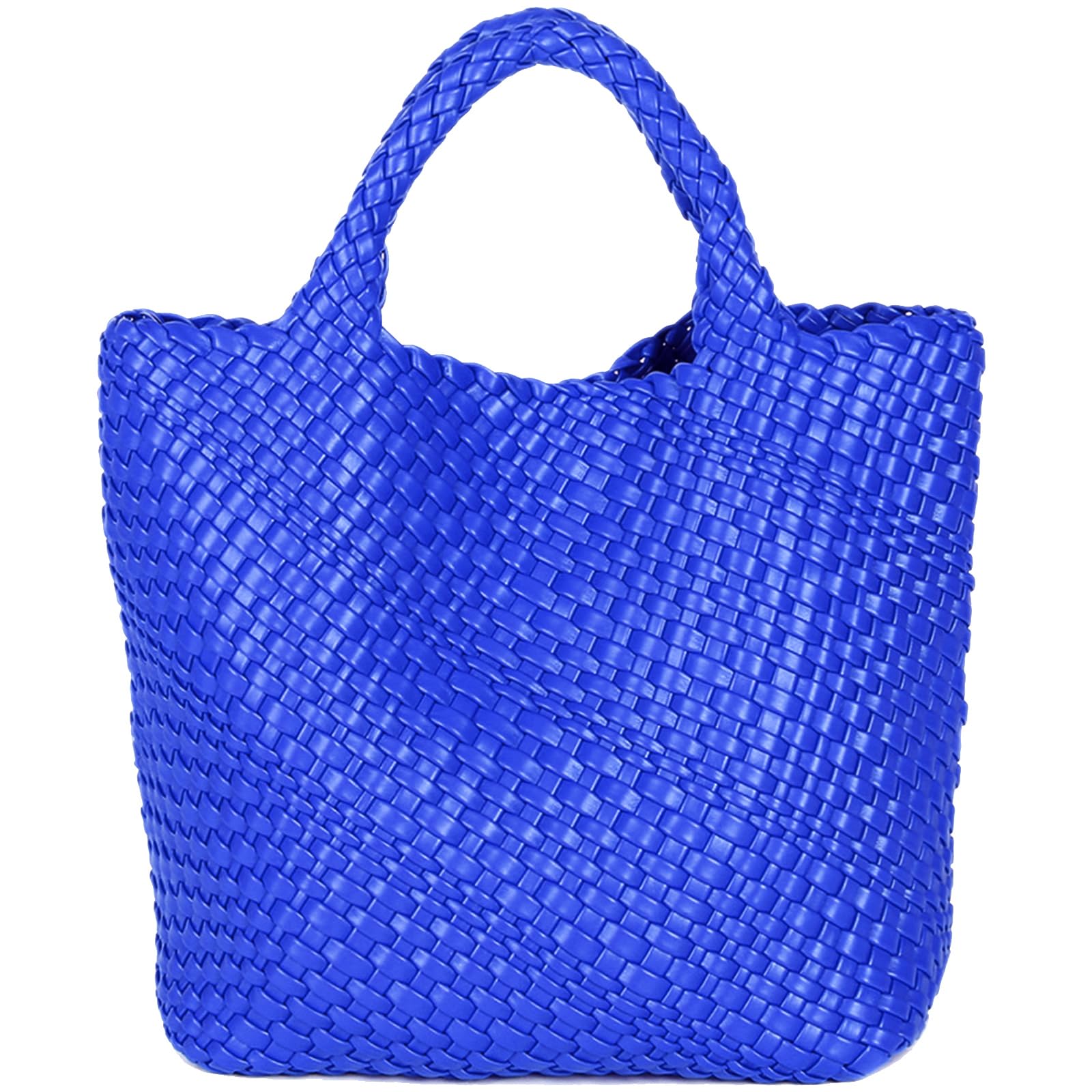 JINMANXUE Women's Fashion Woven Tote Bag - Large Capacity Shopper Bag for Travel, Work & Daily Use | Stylish Shoulder Purse for Women | Perfect for Beach, Shopping & Office Commute