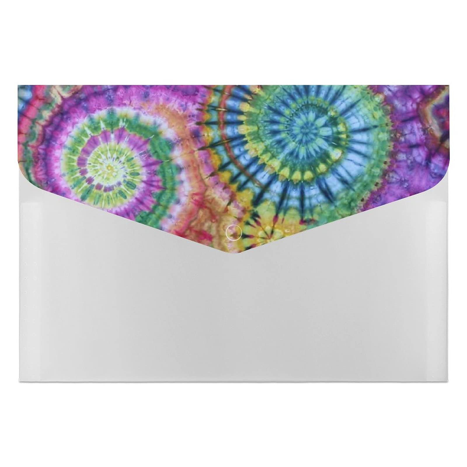 Tie Dye File Folder Bag - 6 Pocket Accordion Document Organizer for Office, School, Travel & Home Organization | Waterproof & Durable