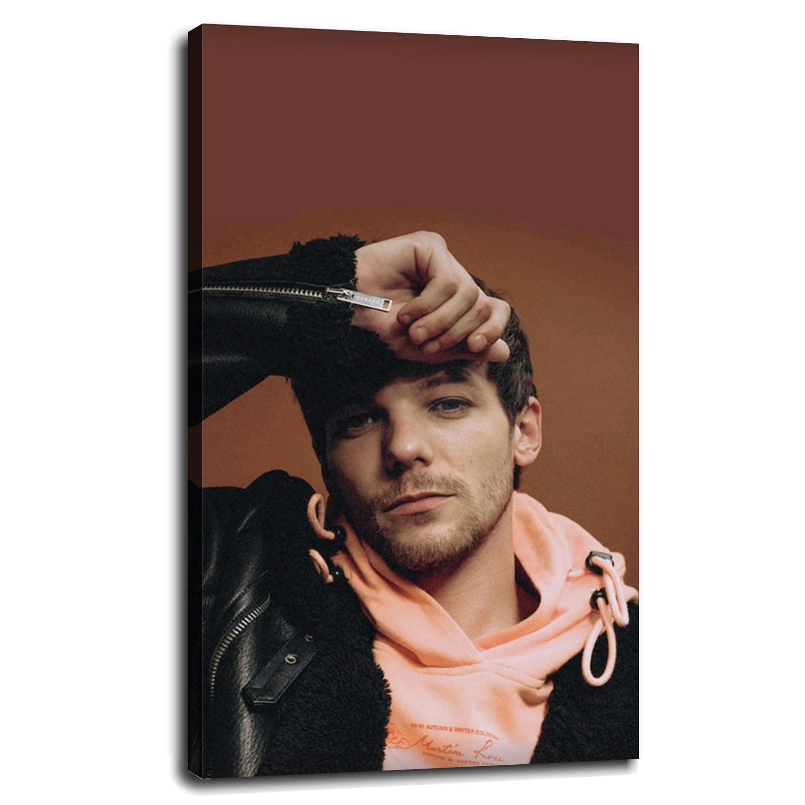 Louis Tomlinson Poster Canvas Print - 20x12 Inch Framed Wall Art for Home, Office & Bedroom Decor - Perfect for Music Fans & Teen Room Decorations
