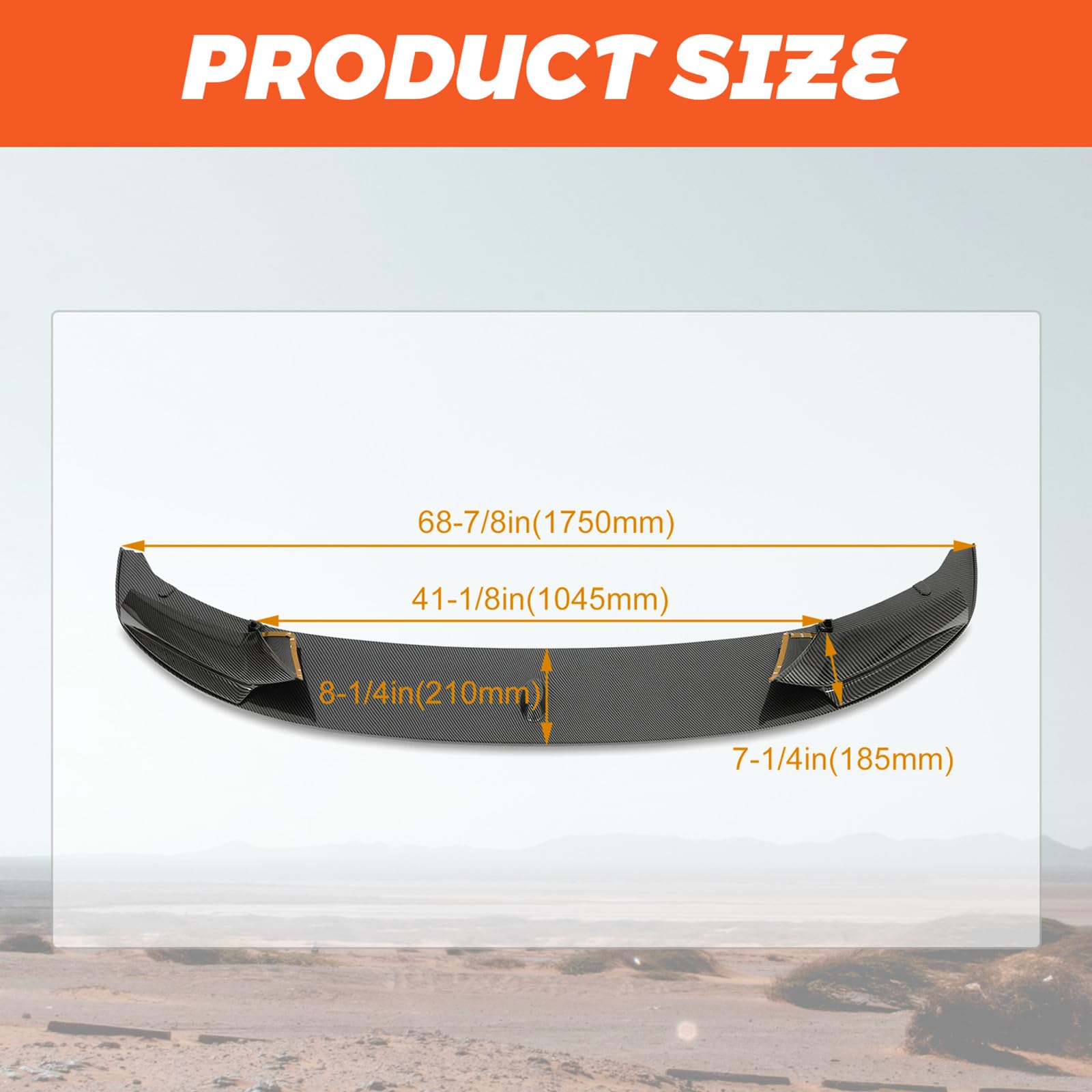 Kojem Front Bumper Spoiler Lip for 2011-2016 BMW F10 5 Series 520i 535i 550i M Sport - Carbon Fiber Painted Bumper Guard - Enhances Aerodynamics & Sporty Look for Street Racing & Car Shows