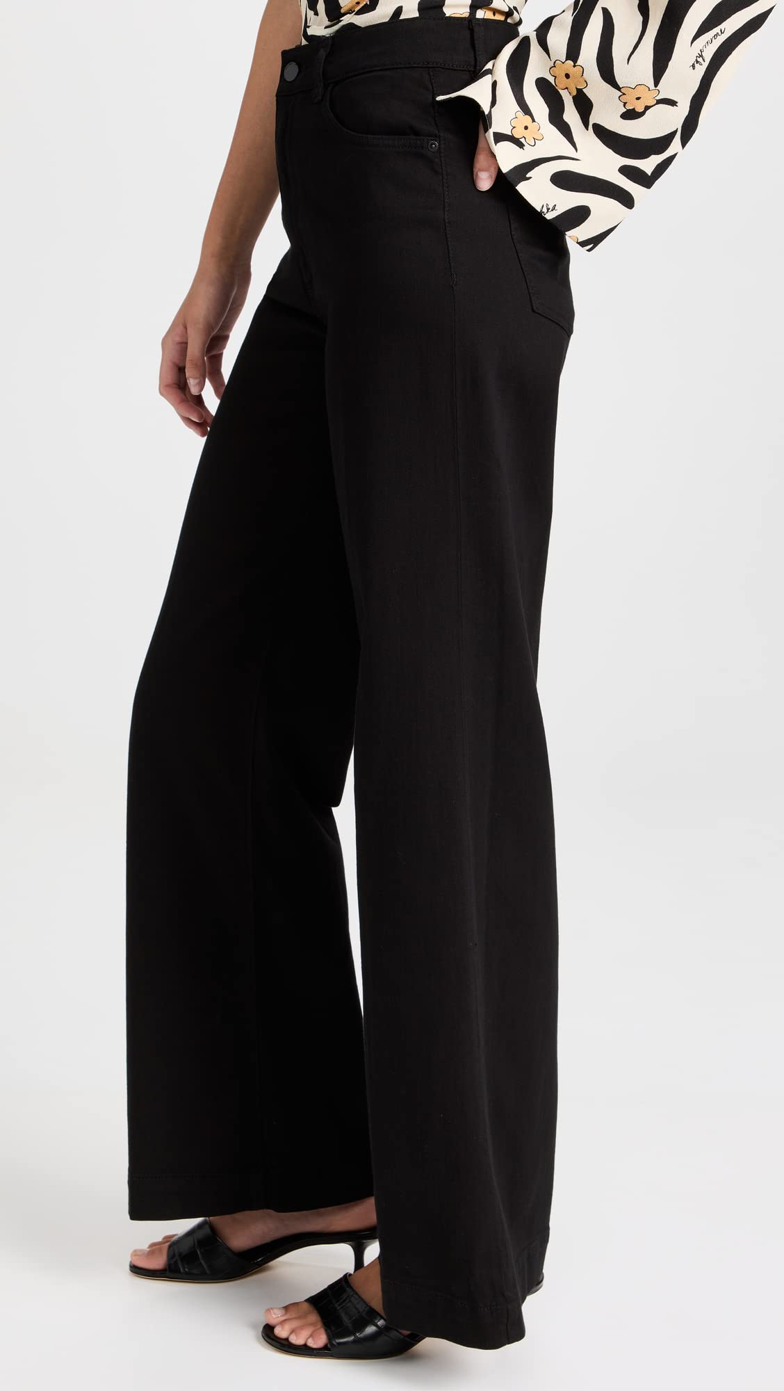 DL1961 Women's Hepburn High Rise Wide Leg Vintage Jeans - Comfortable Retro Denim Pants for Casual Wear & Everyday Outfits