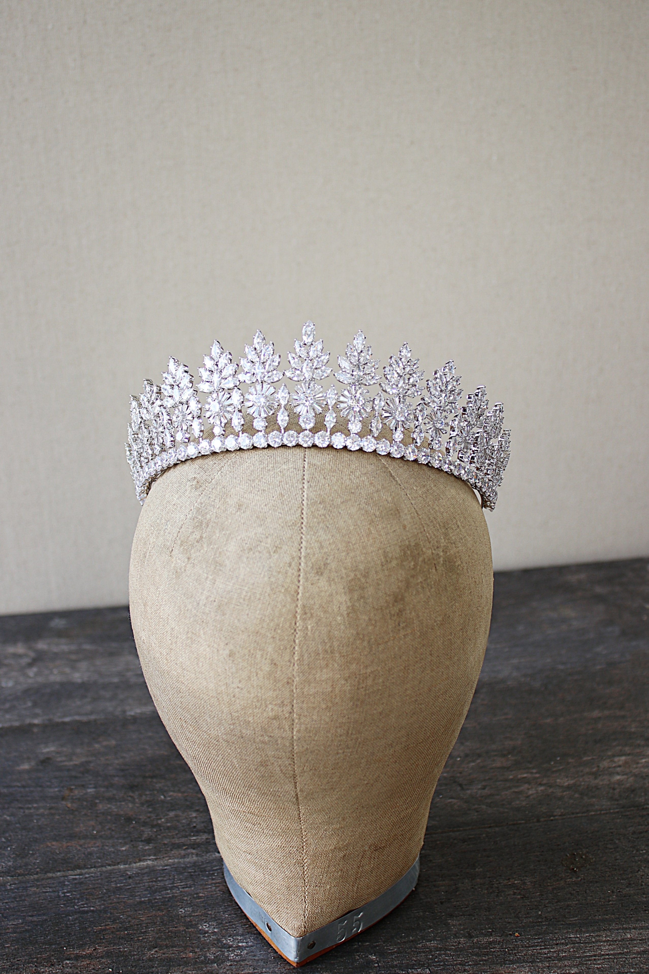 Elegant DUCHESS Wedding Tiara - Crystal Bridal Crown for Bride, Princess Party, Prom & Special Occasions
