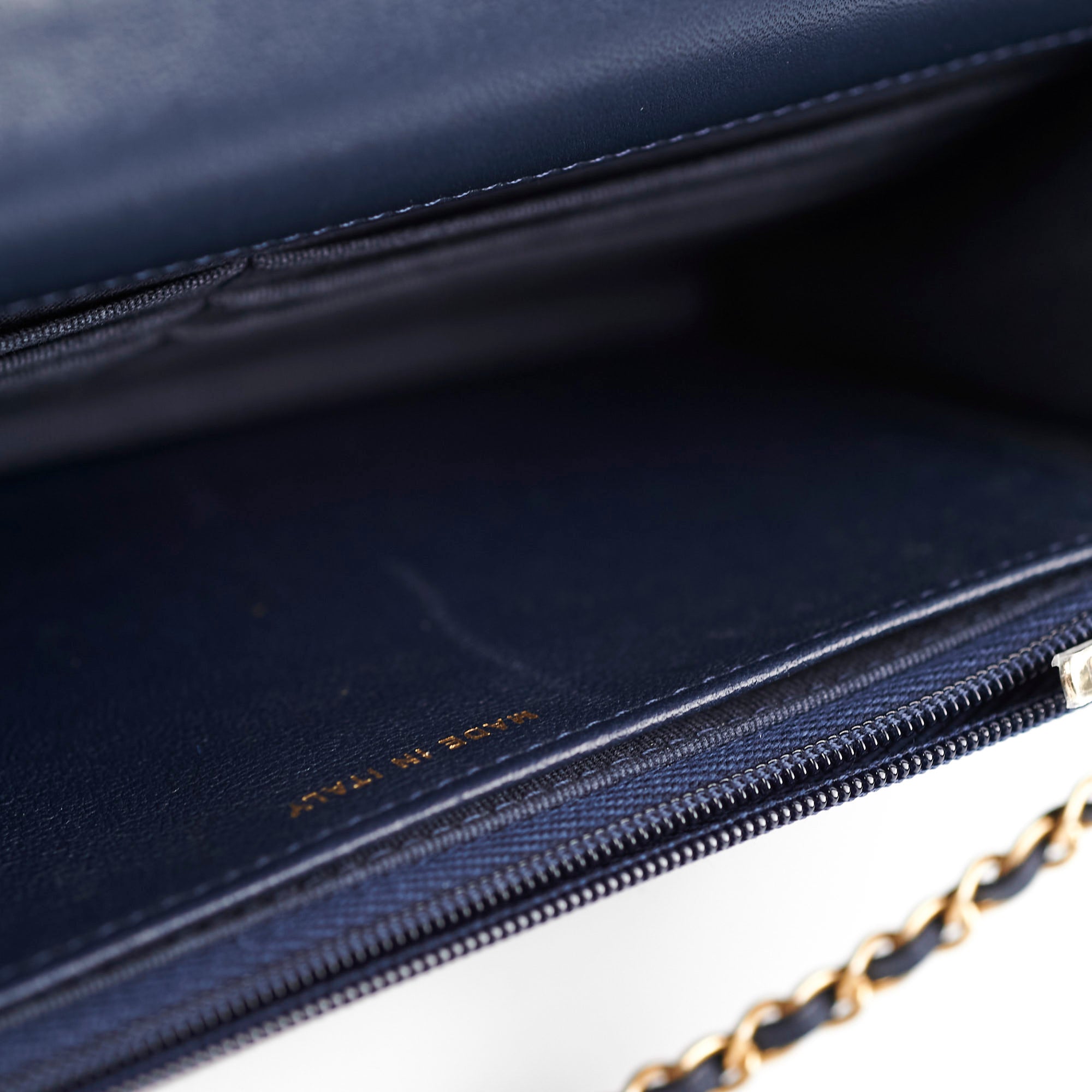 Chanel Seasonal Wallet On Chain Lambskin Navy Microchipped - Luxury Crossbody Bag for Women, Perfect for Parties, Date Nights & Special Occasions