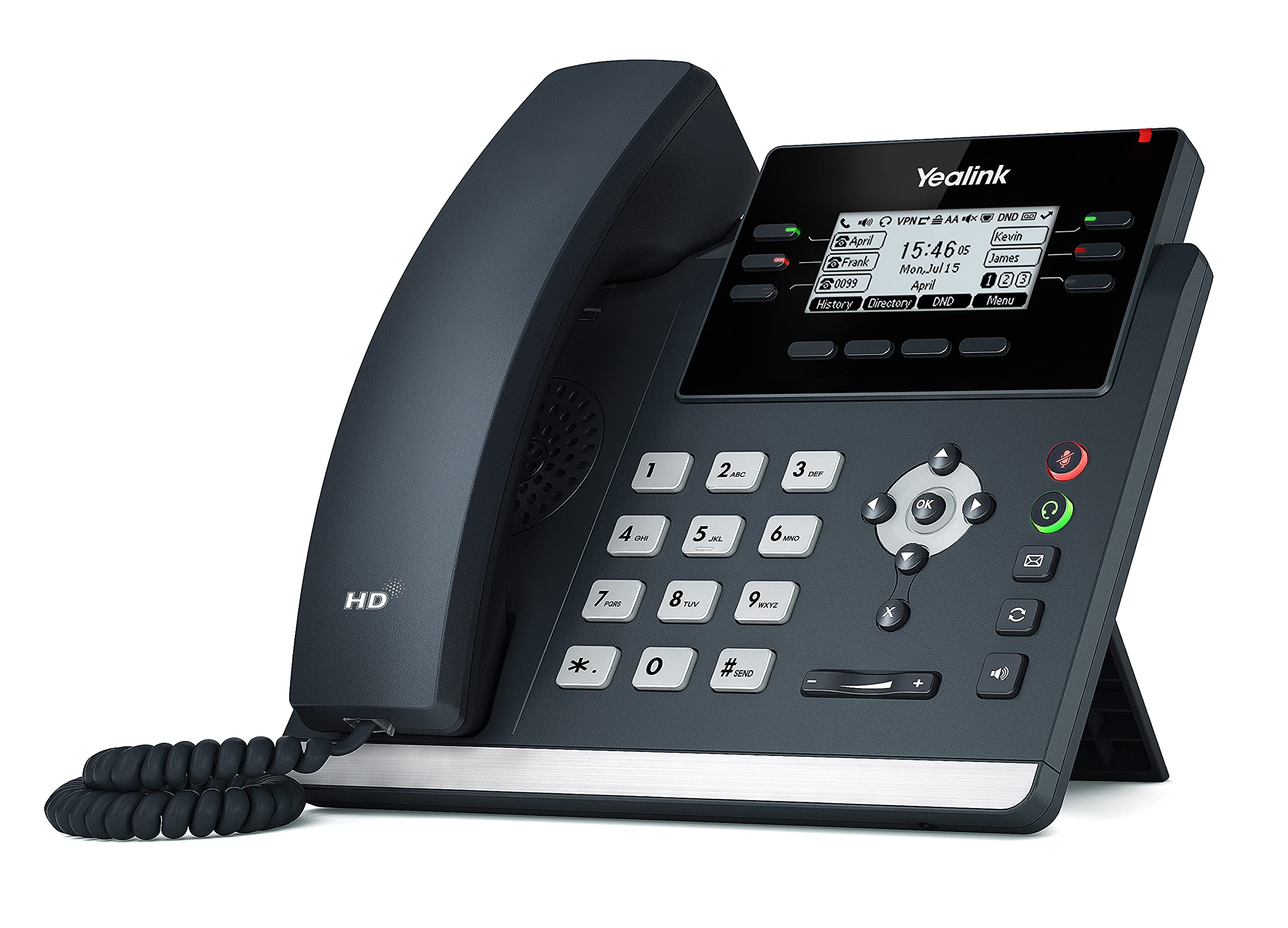 Yealink SIP-T42U IP Phone with PoE - HD Voice, 4.3