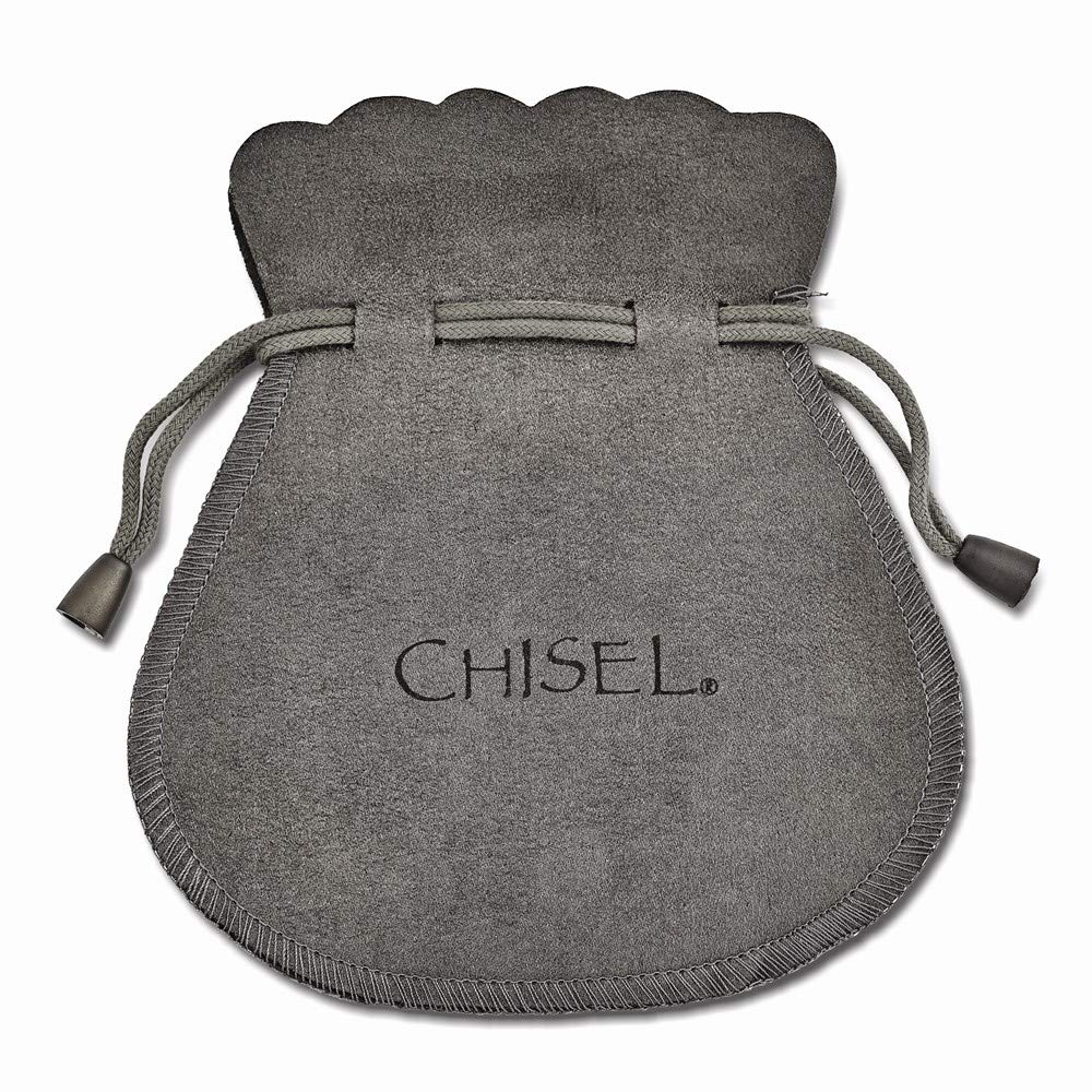 Stainless Steel Chisel Necklace with Rubber Accent - 22 Inch Barrel Link Chain for Men & Women | Perfect for Casual Wear, Date Night & Jewelry Gifting