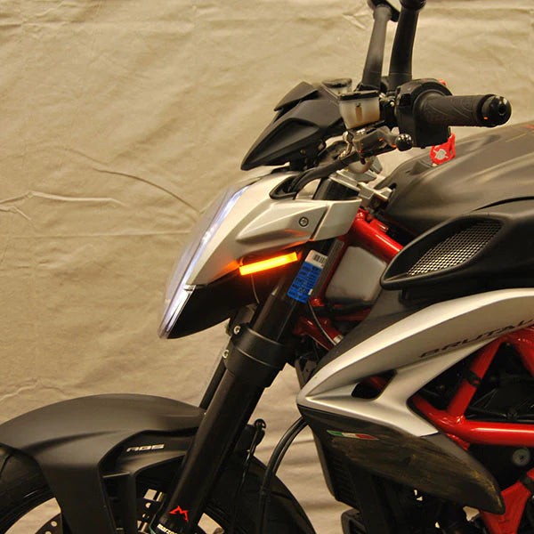 MV Agusta Brutale LED Front Turn Signals - High Visibility Motorcycle Indicators for Enhanced Safety - Perfect for Night Riding and Urban Commuting