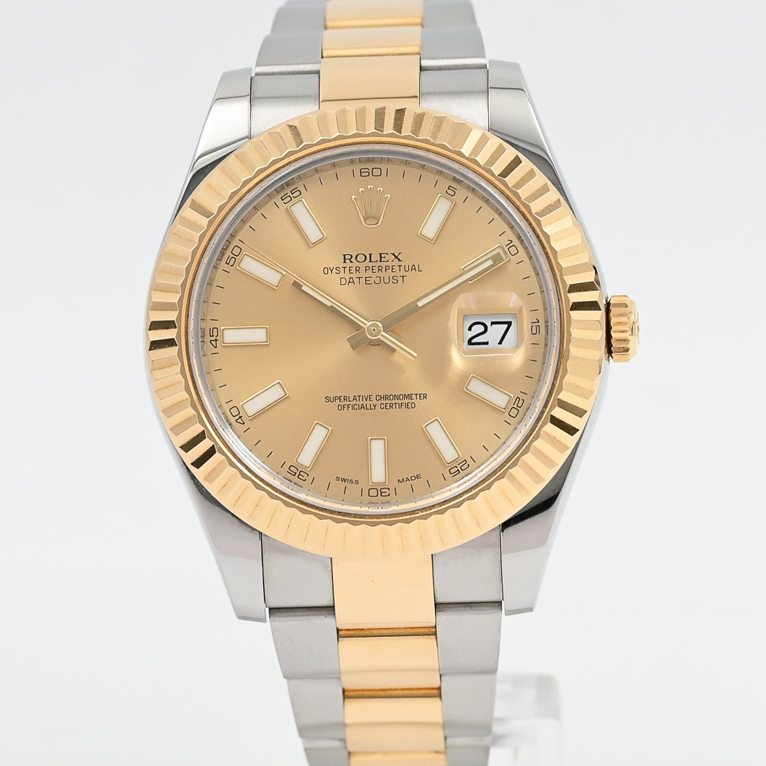 Rolex Datejust 2 41mm Men's Watch Stainless Steel Automatic 2014 Model - Perfect for Business, Formal Occasions & Luxury Gift Giving