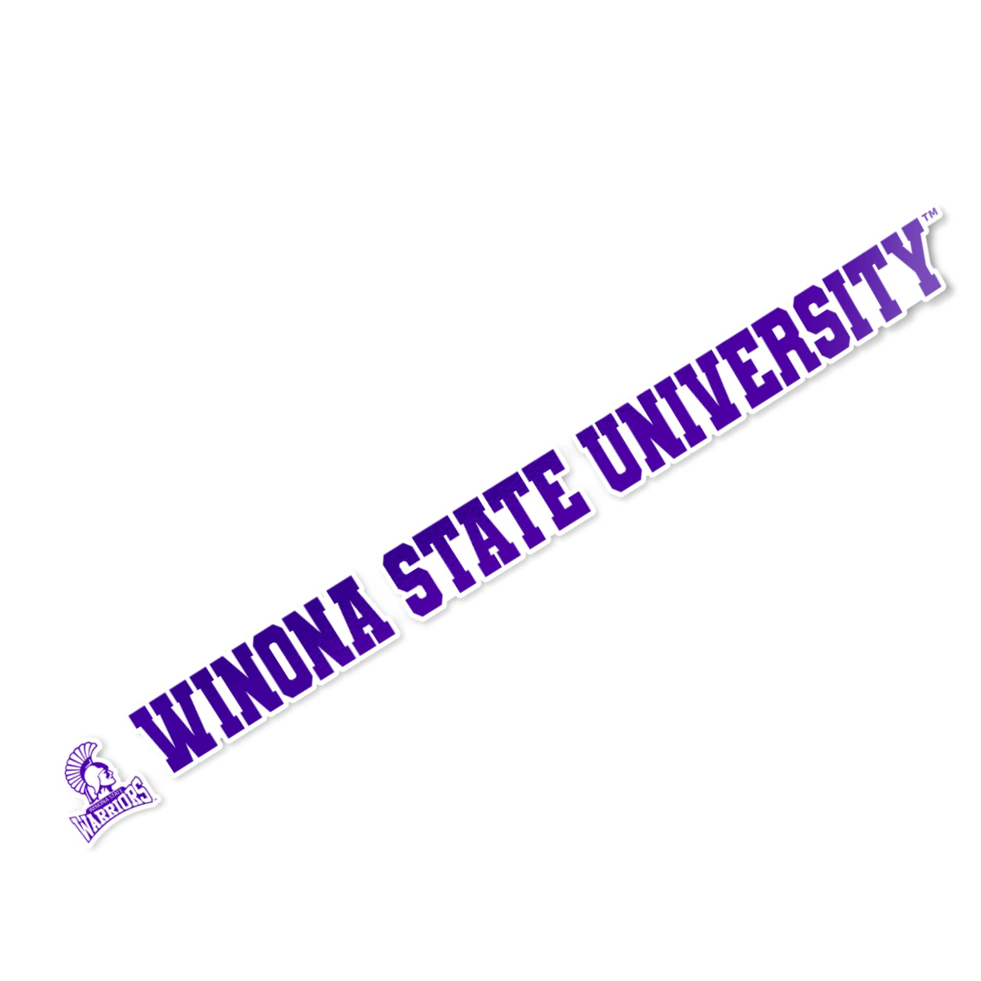 Winona State University WSU Warriors Desert Cactus Logo Vinyl Decal Sticker - 15 Inch Waterproof Laptop, Water Bottle, Car, Scrapbook Decoration for College Students and Alumni