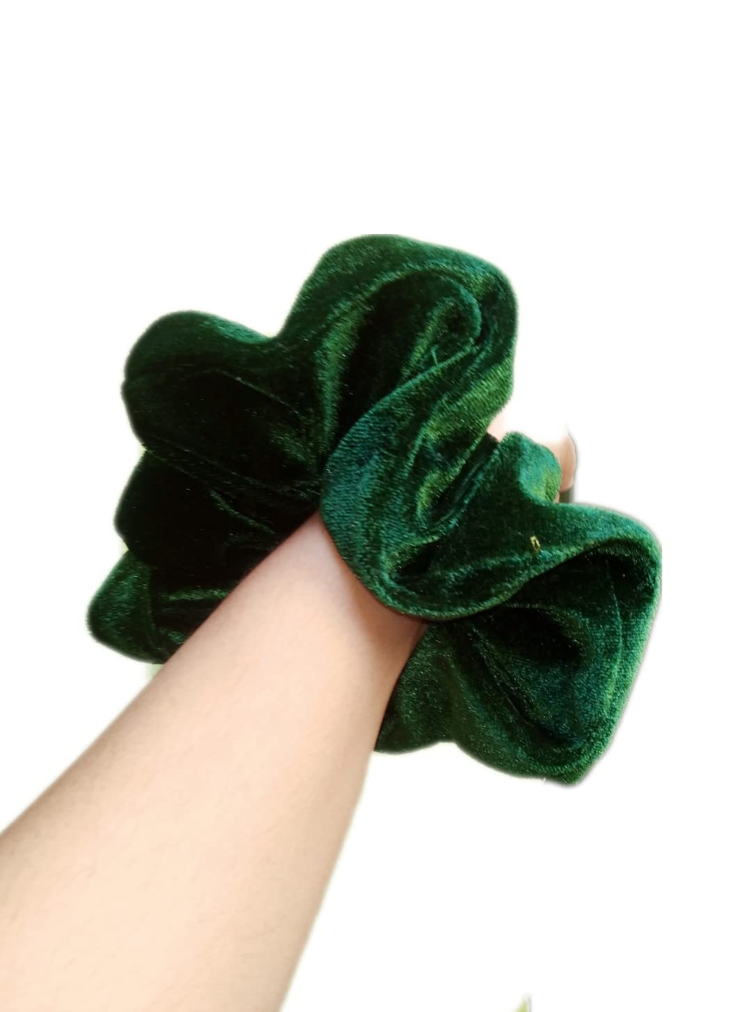 Velvet Hair Scrunchies for Women - Large Size Hair Bands, Ponytail Holders & Elastic Hair Accessories | Soft Hair Ties for Girls, Workouts, Office & Everyday Use