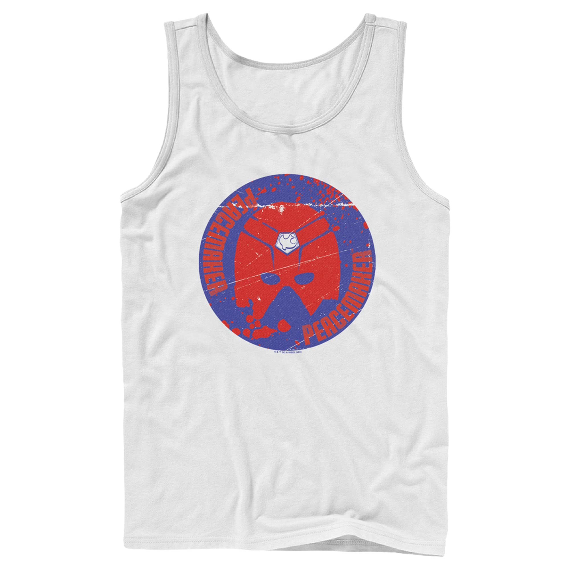 Men's Peacemaker Red Helmet Graphic Tank Top - Comfortable Sleeveless Shirt for Motorcycle Riding, Gym Workouts & Summer Streetwear
