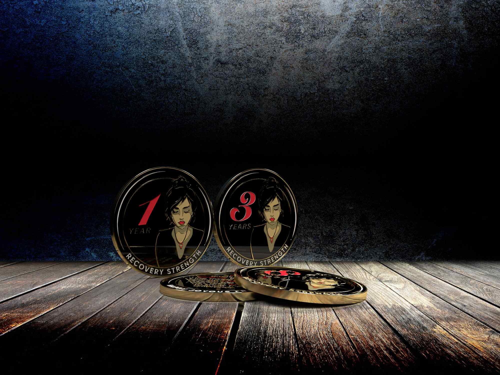 Women of Serenity AA Medallion in Red Gift Box - Perfect for 1st to 50th Anniversary Gifts, Birthdays & Spiritual Celebrations