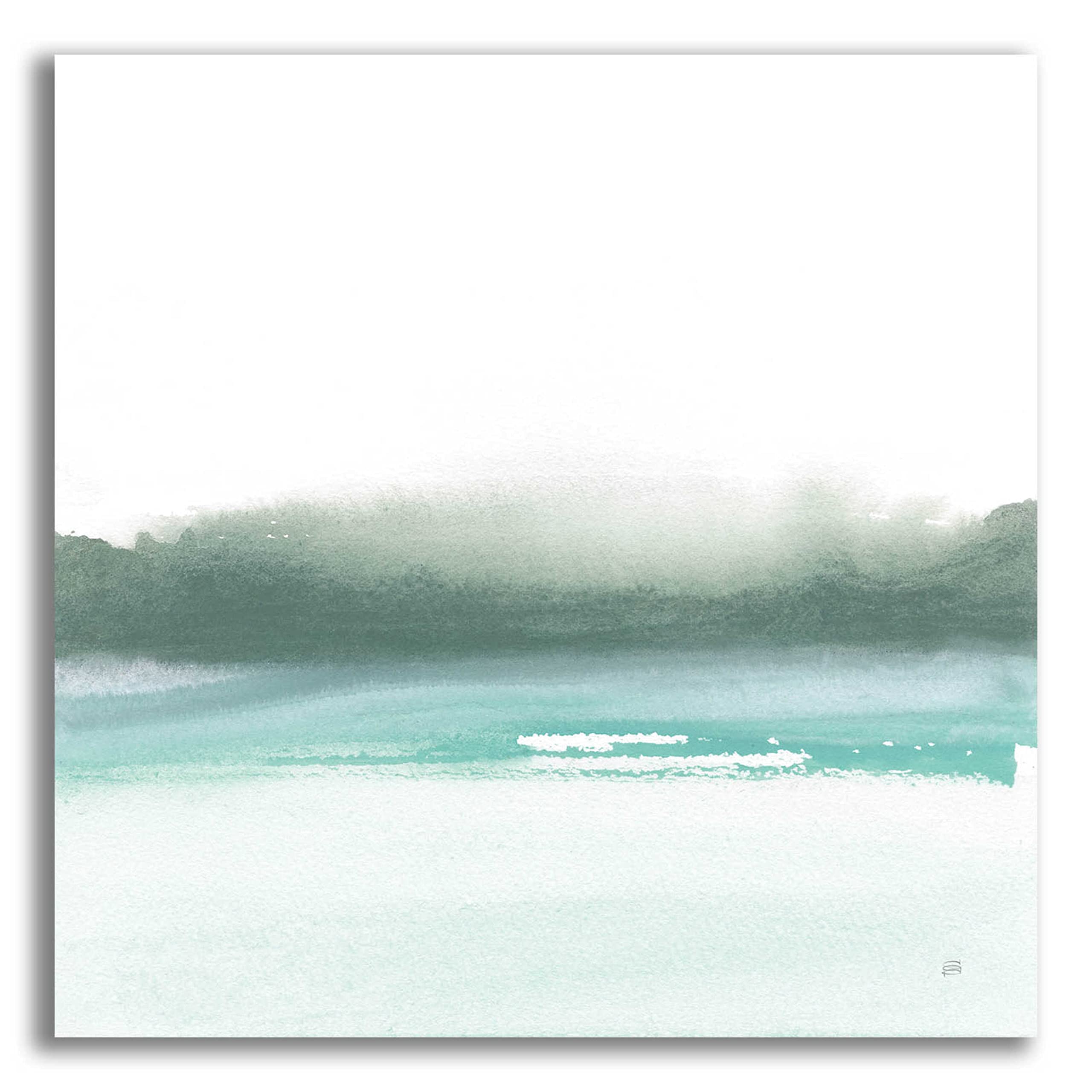 Empowering Mint I Acrylic Glass Wall Art by Chris Paschke - 24x24 Inches Modern Abstract Painting for Living Room, Bedroom or Office Decor