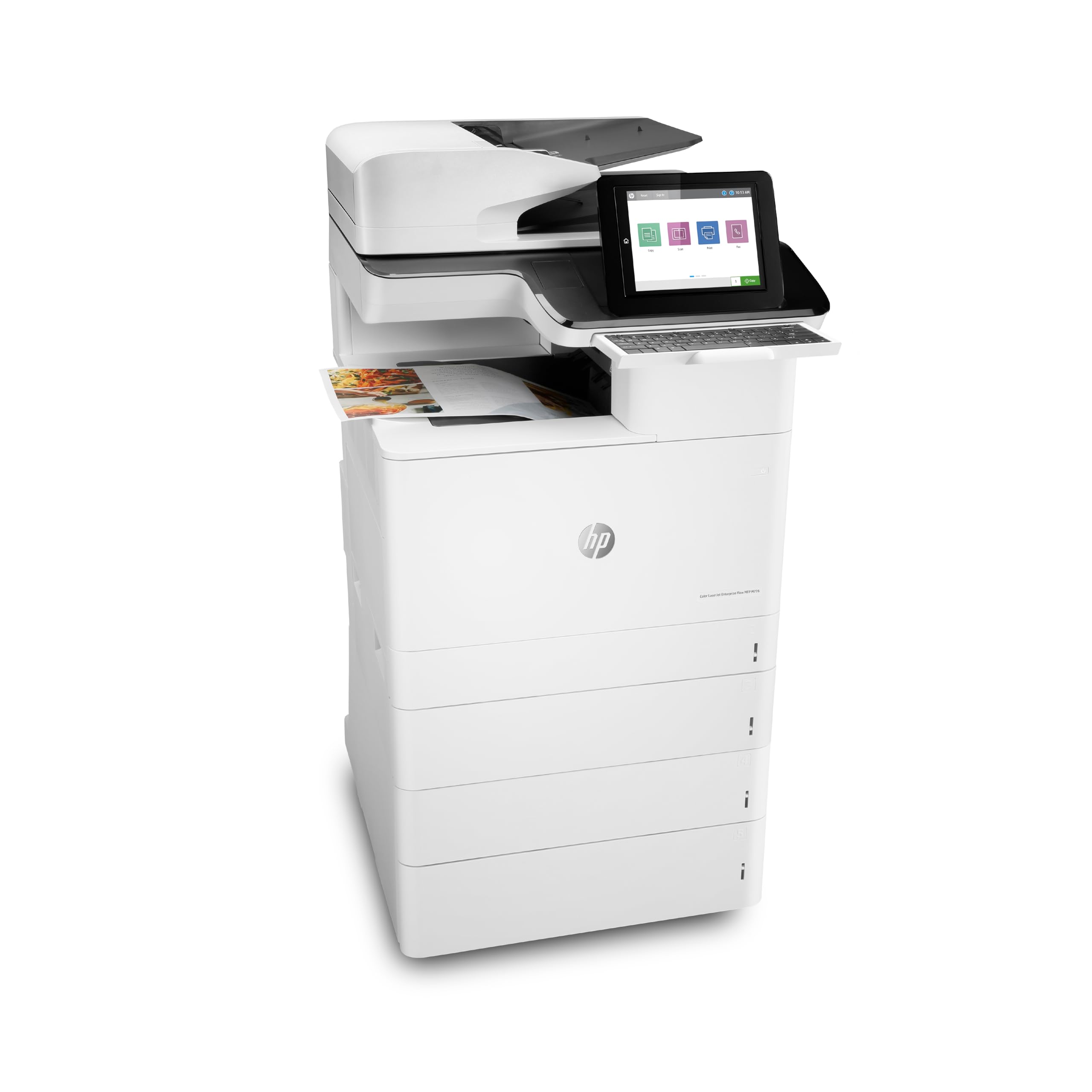 HP Color LaserJet Enterprise M776z Wireless All-in-One Printer - Fast Duplex Printing, JetIntelligence, White (3WT91A) | Ideal for Office & Home Workspaces