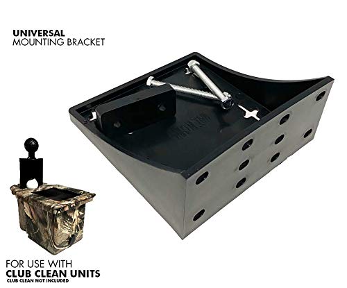 Club Clean Universal GFN Bracket Kit Pack #3 - Heavy Duty Black Mounting Brackets for Home, Office, and Commercial Use
