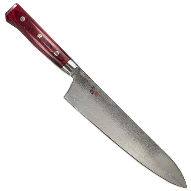Premium Zanmai Damascus Flame Gyuto Chef Knife - Japanese High Carbon Steel Kitchen Knife for Professional Chefs & Home Cooking - Perfect for Slicing, Dicing & Meat Preparation