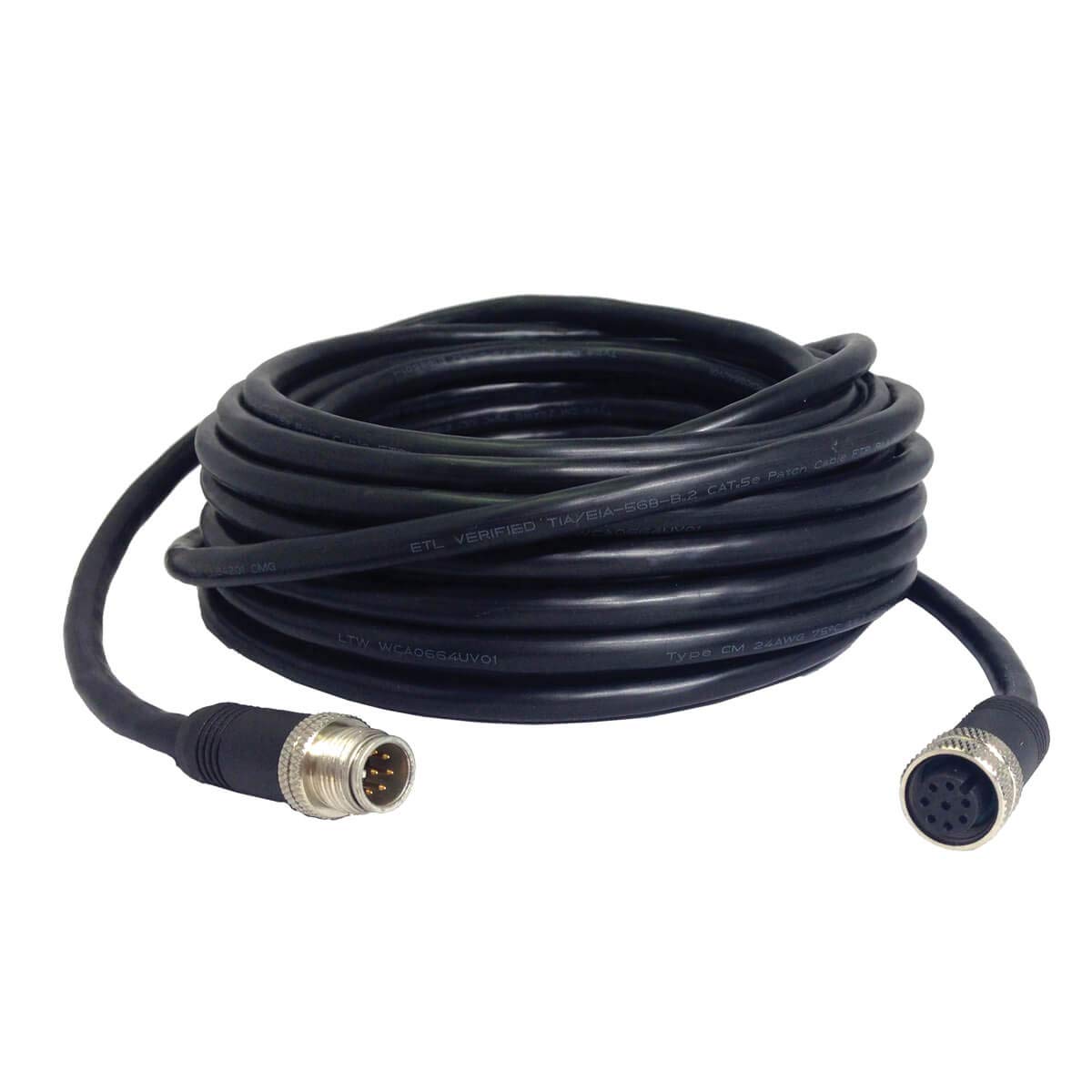 Humminbird 760025-1 30ft Ethernet Cable Extender - Black | High-Speed Network Extension for Fish Finders & Marine Electronics | Perfect for Boat Navigation Systems & Underwater Sonar Devices