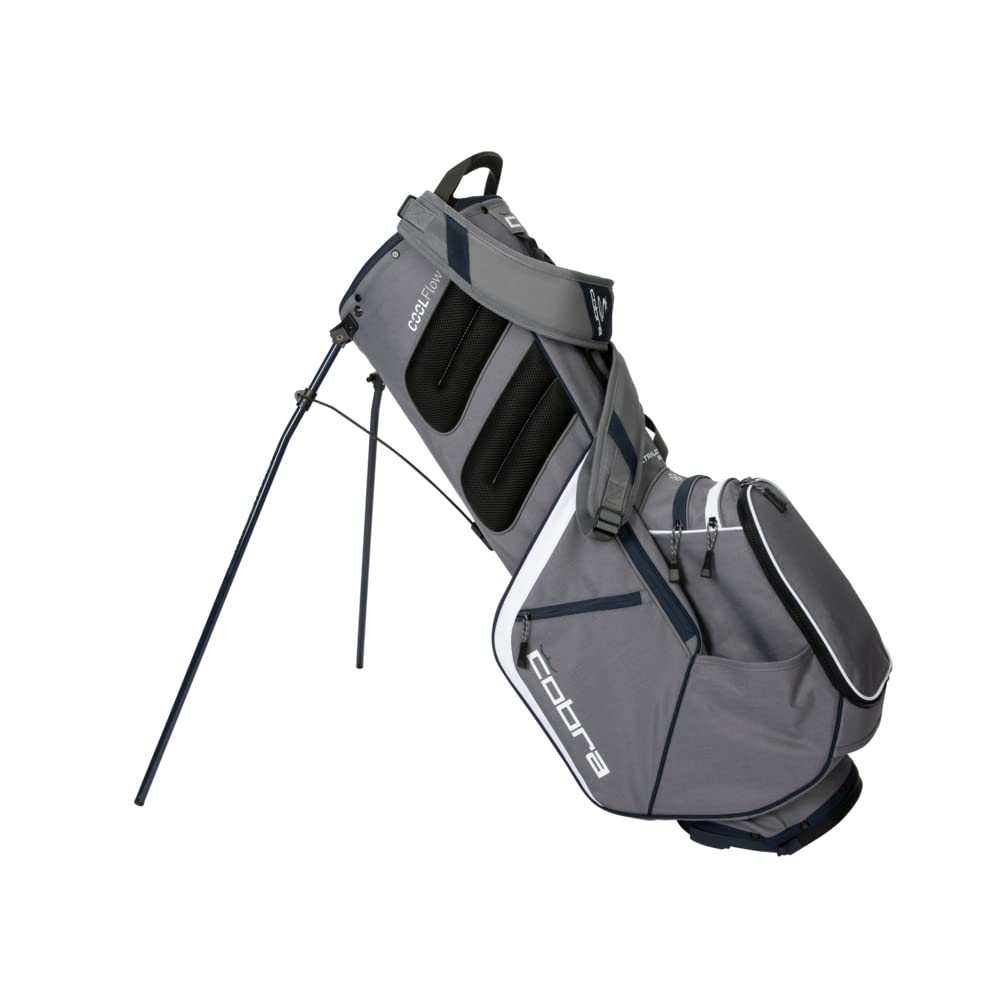 Cobra Golf 2022 Ultralight Pro Stand Bag - Lightweight Golf Bag with Dual Straps & 14-Way Divider (Quiet Shade-Navy Blazer) - Perfect for Golfers & Travel | Durable & Water-Resistant for Course & Range Use
