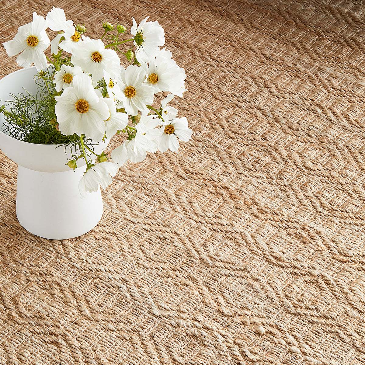 Dune Stina Natural Jute Rug - Handwoven Boho Chic Area Rug for Living Room, Bedroom, or Nursery | Eco-Friendly & Stylish Home Decor